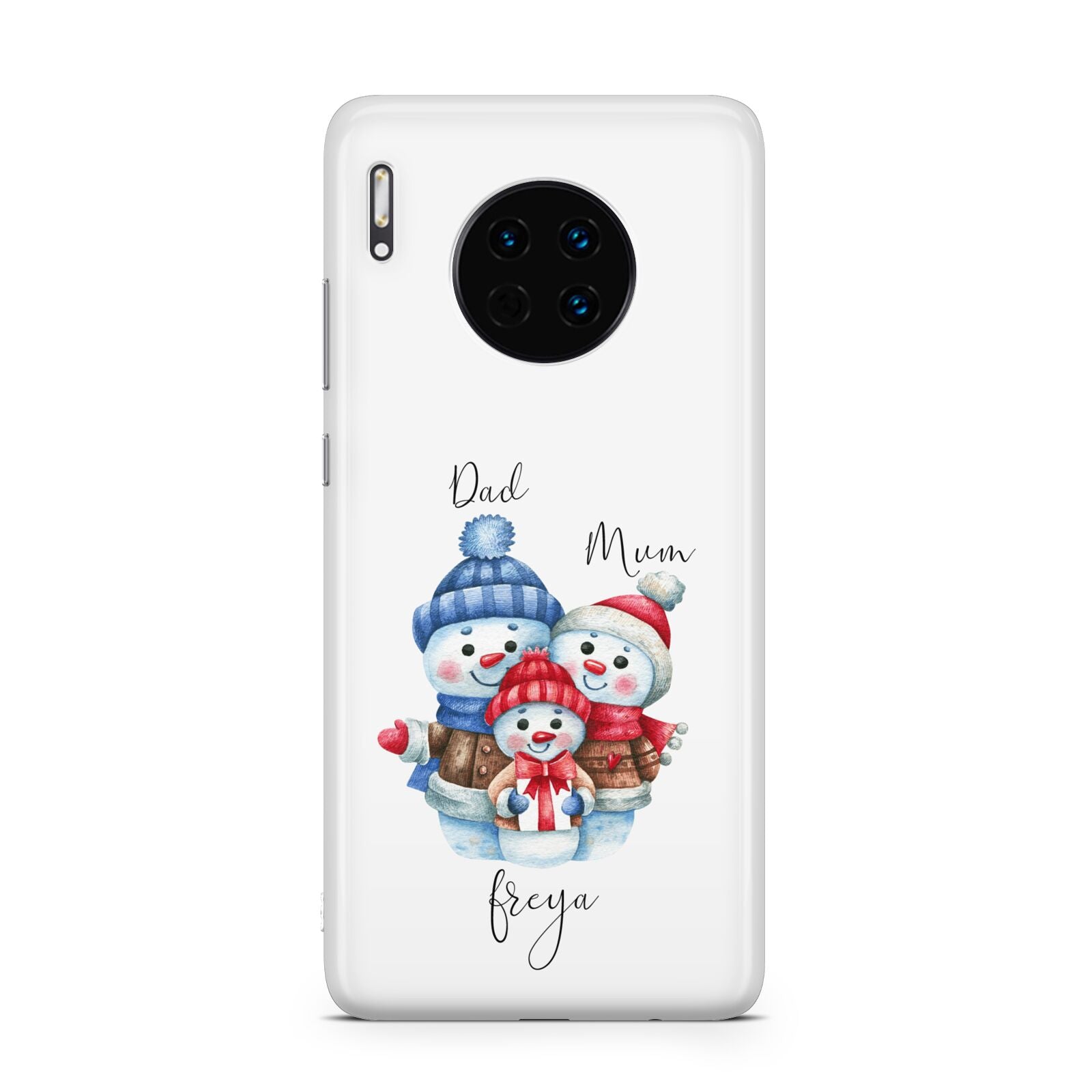 Custom Snowman Family Huawei Mate 30