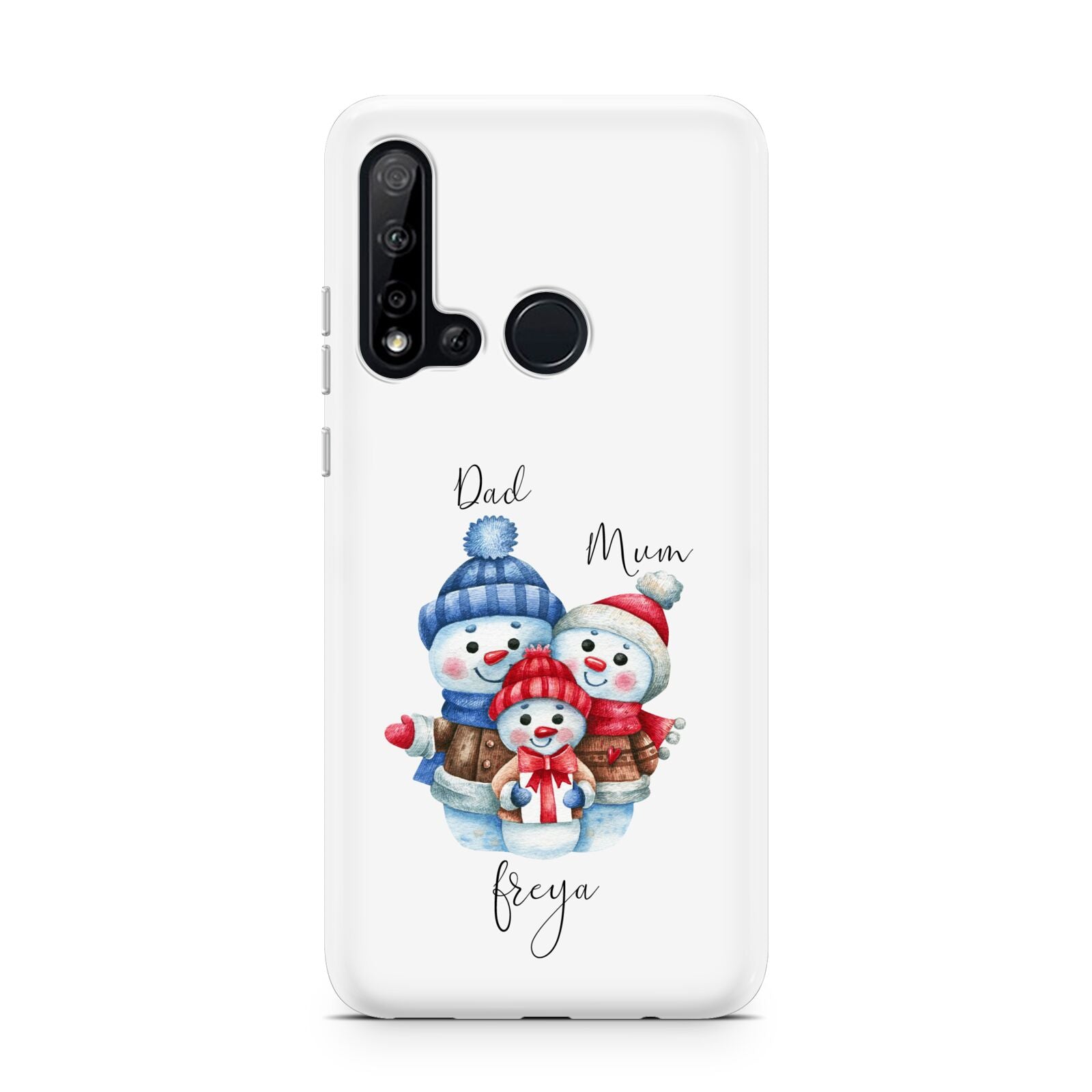 Custom Snowman Family Huawei P20 Lite 5G Phone Case