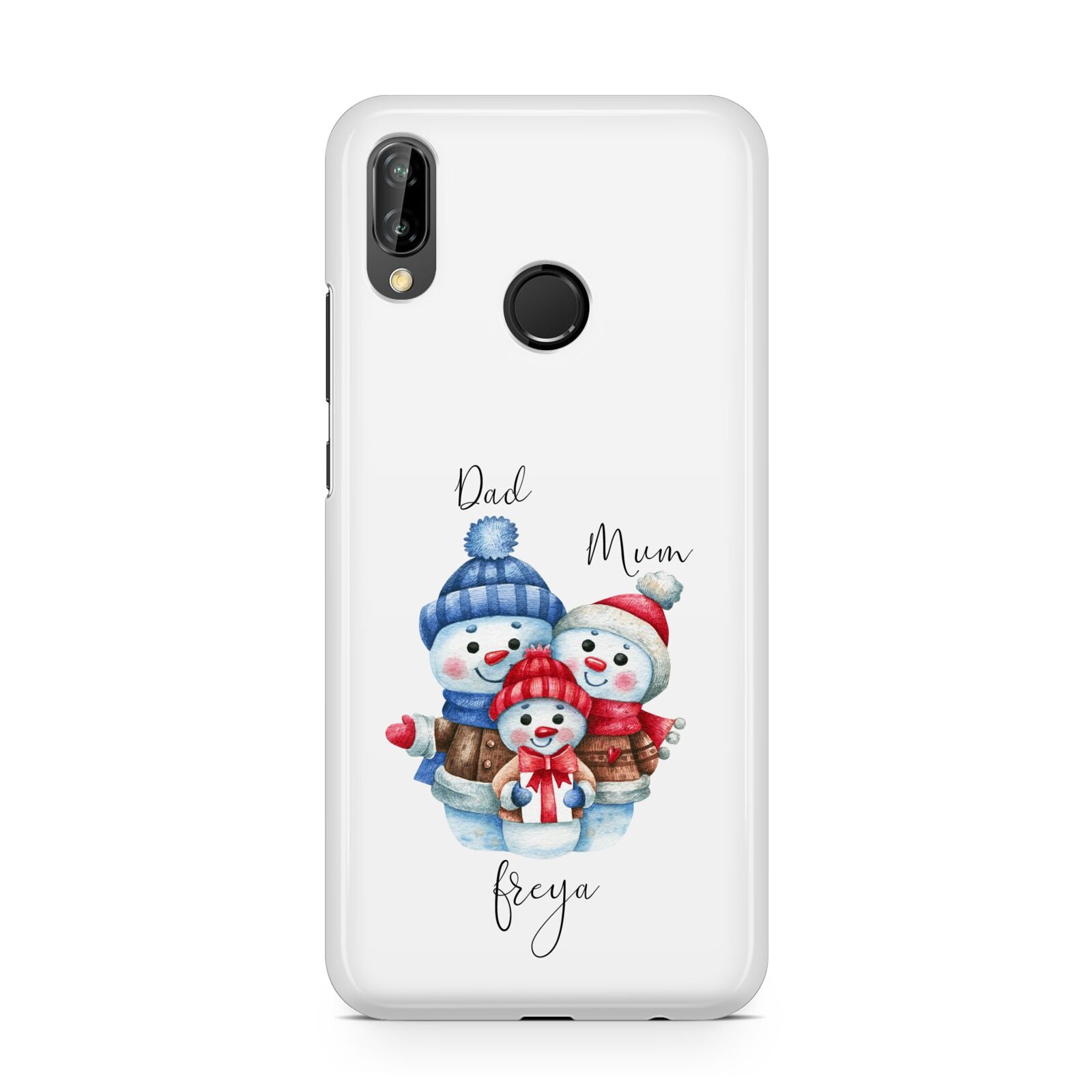 Custom Snowman Family Huawei P20 Lite Phone Case