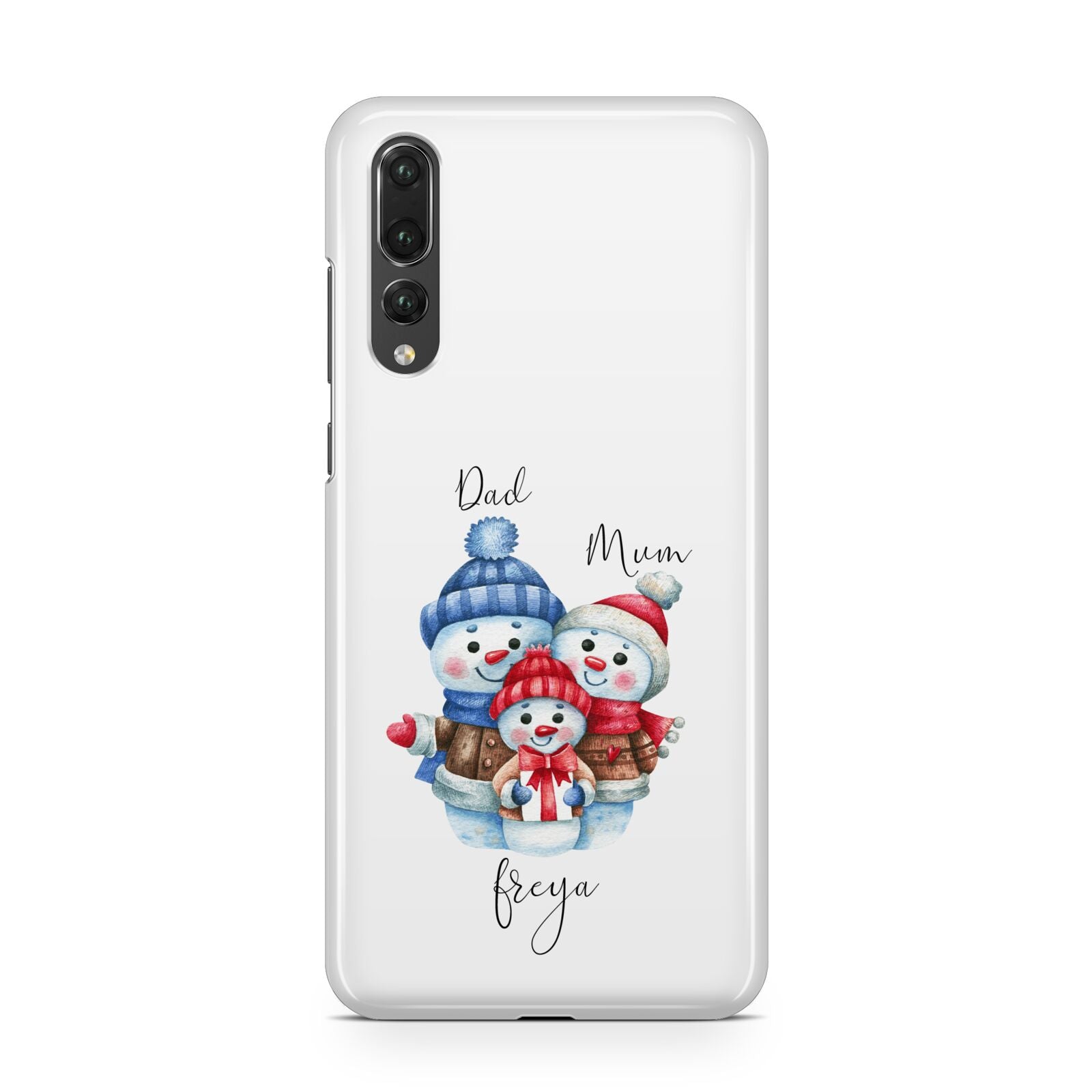 Custom Snowman Family Huawei P20 Pro Phone Case