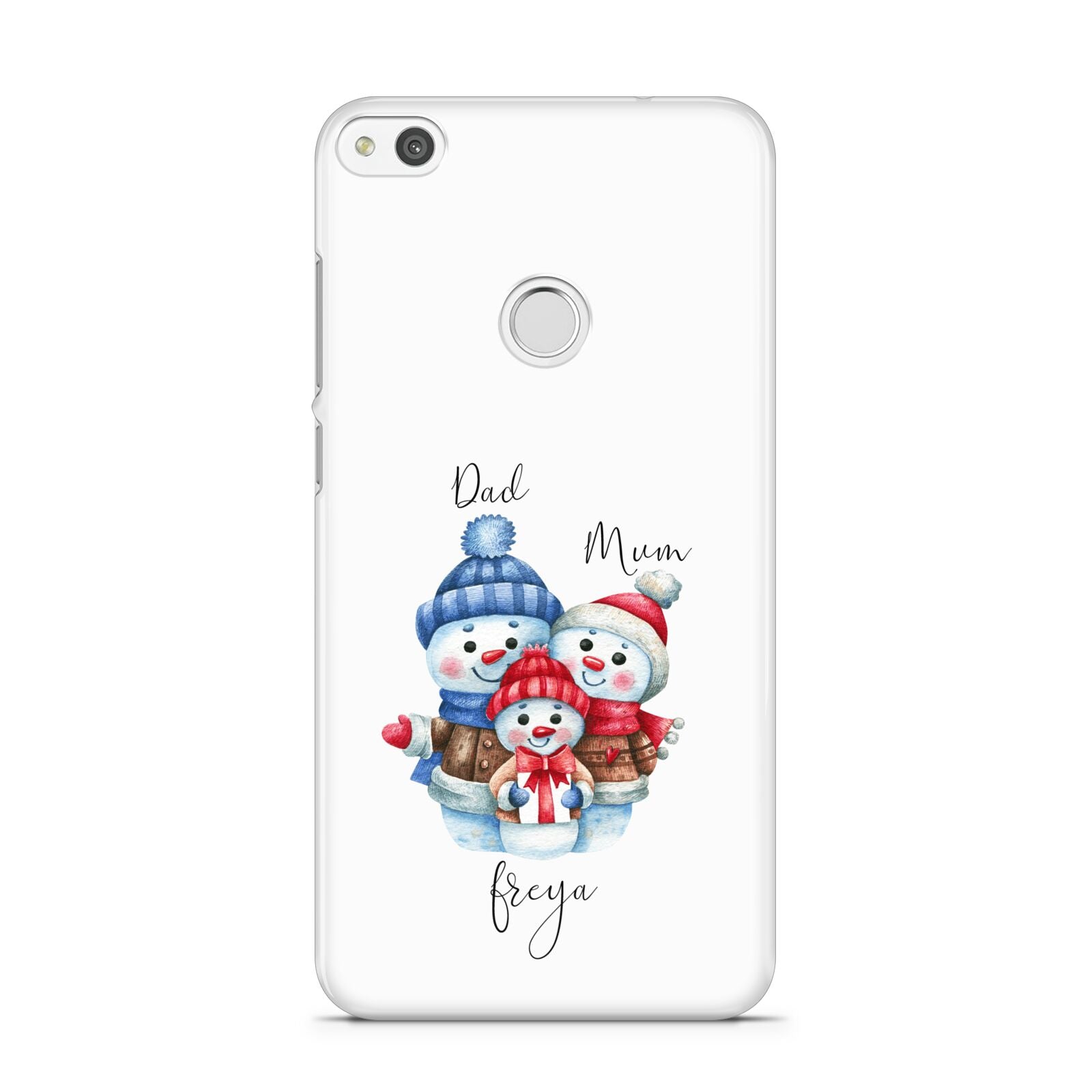 Custom Snowman Family Huawei P8 Lite Case