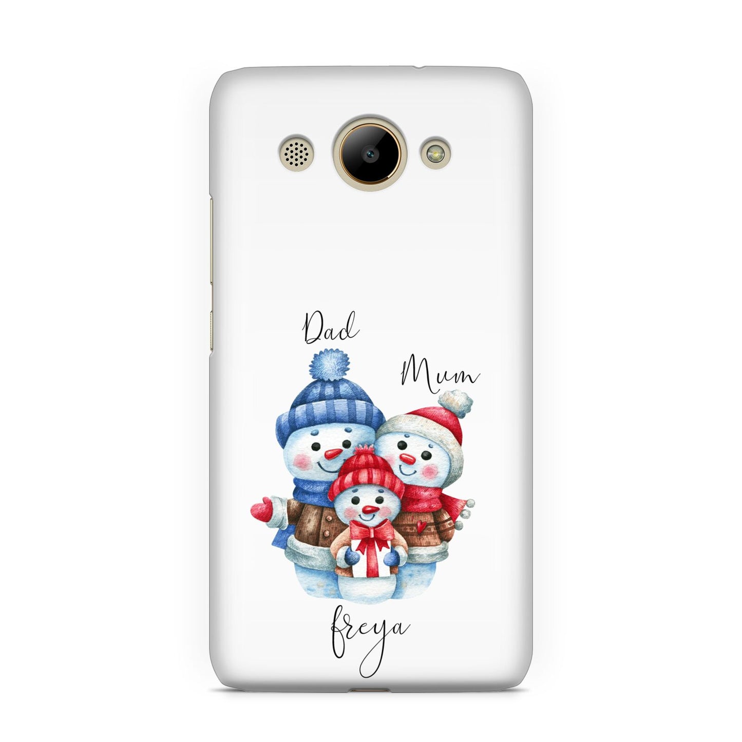 Custom Snowman Family Huawei Y3 2017