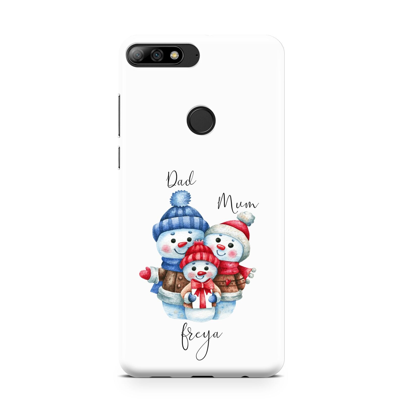 Custom Snowman Family Huawei Y7 2018