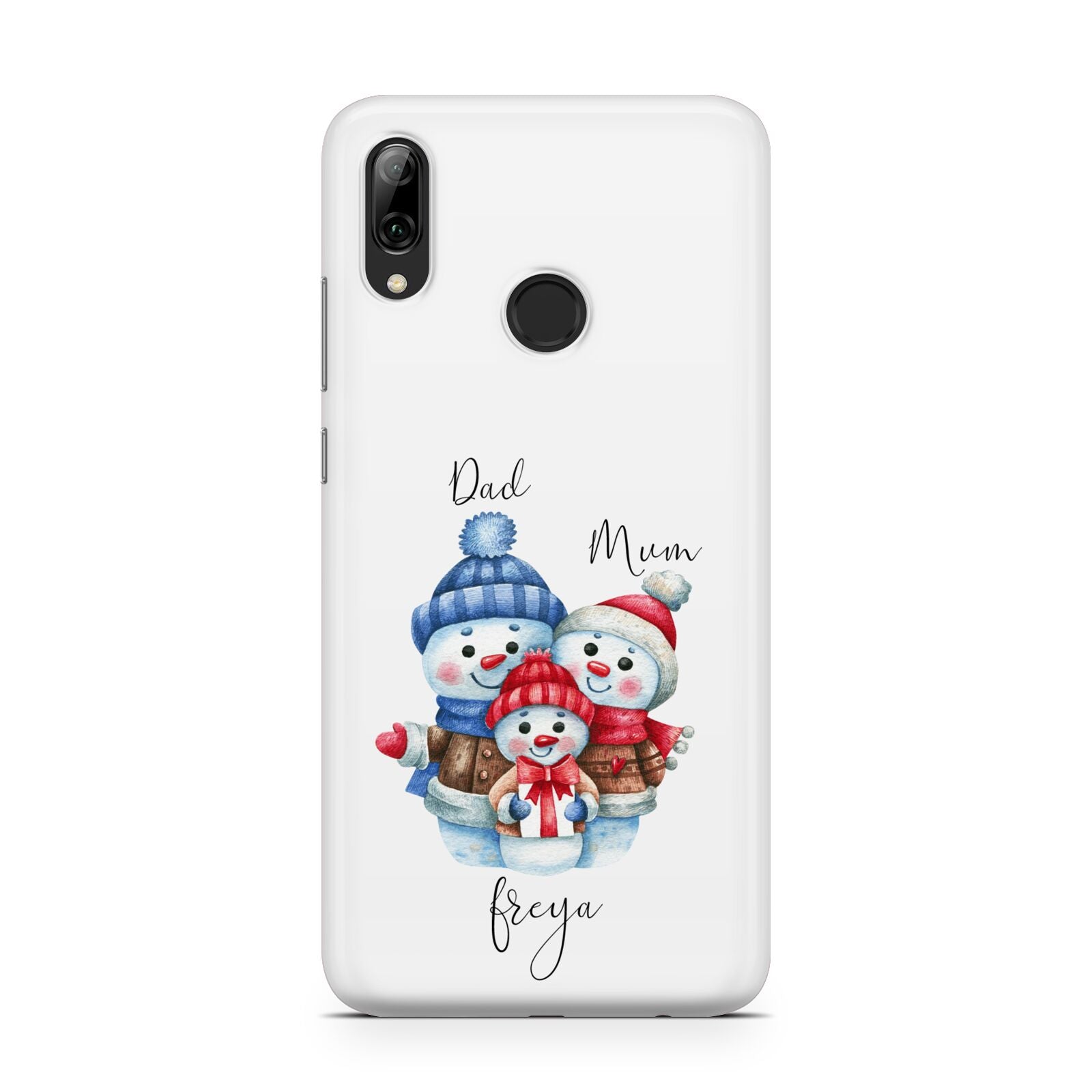 Custom Snowman Family Huawei Y7 2019