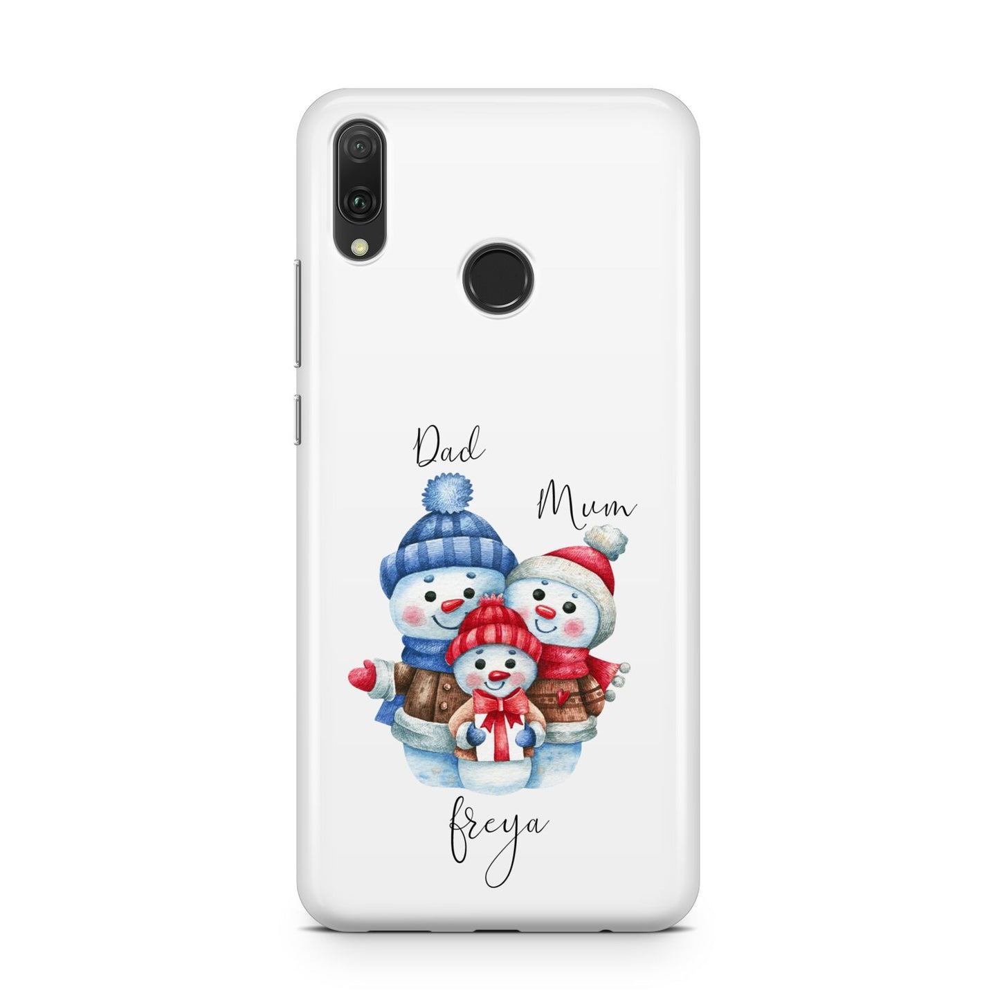 Custom Snowman Family Huawei Y9 2019