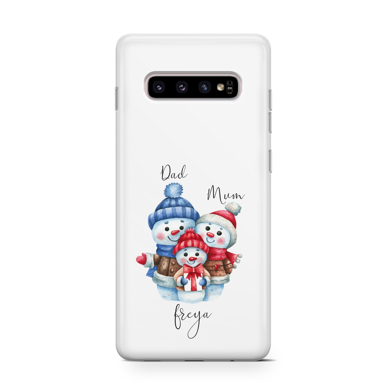 Custom Snowman Family Protective Samsung Galaxy Case