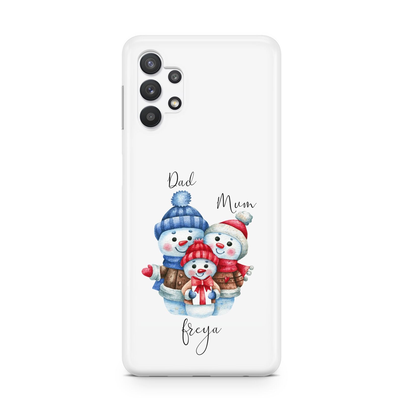 Custom Snowman Family Samsung A32 5G Case