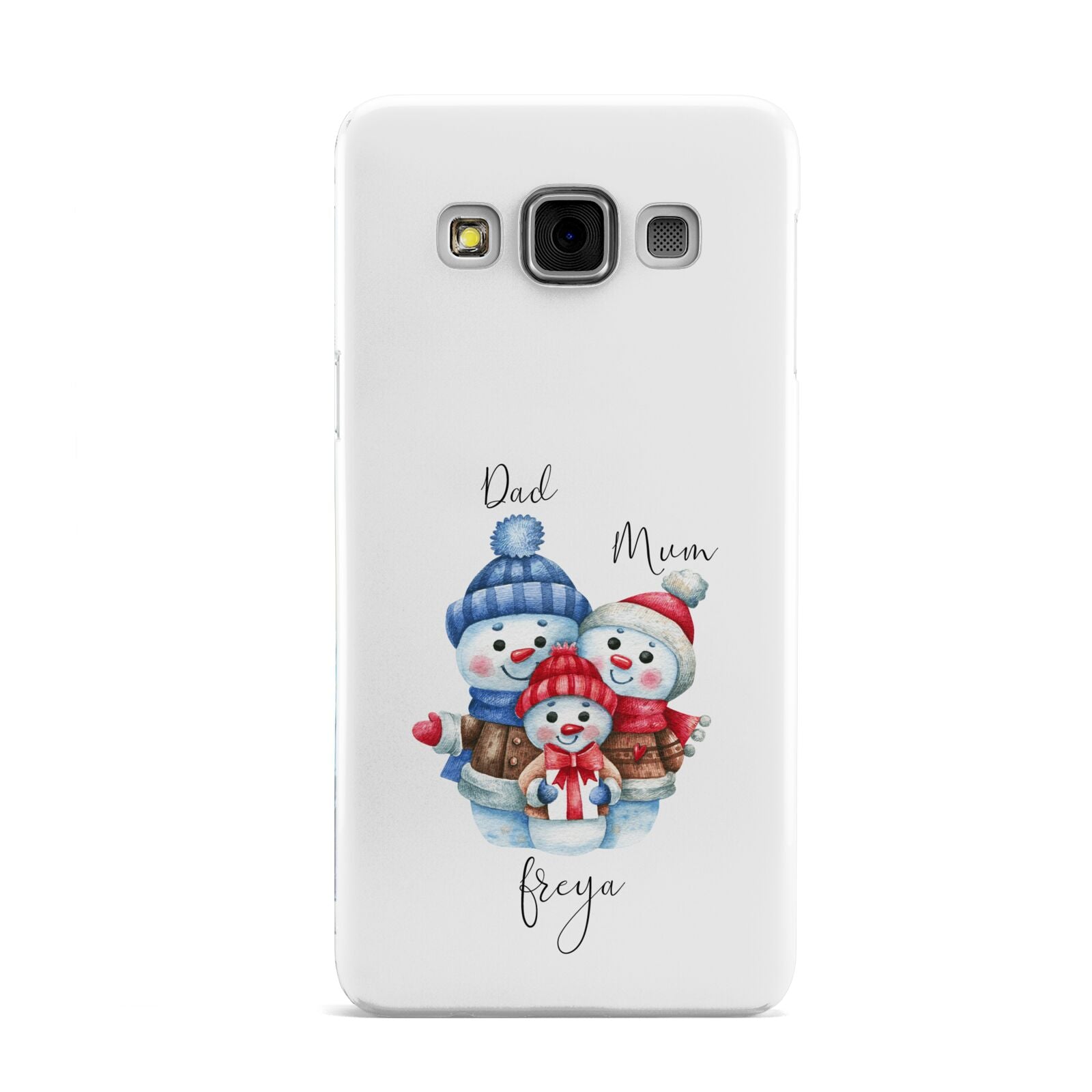 Custom Snowman Family Samsung Galaxy A3 Case