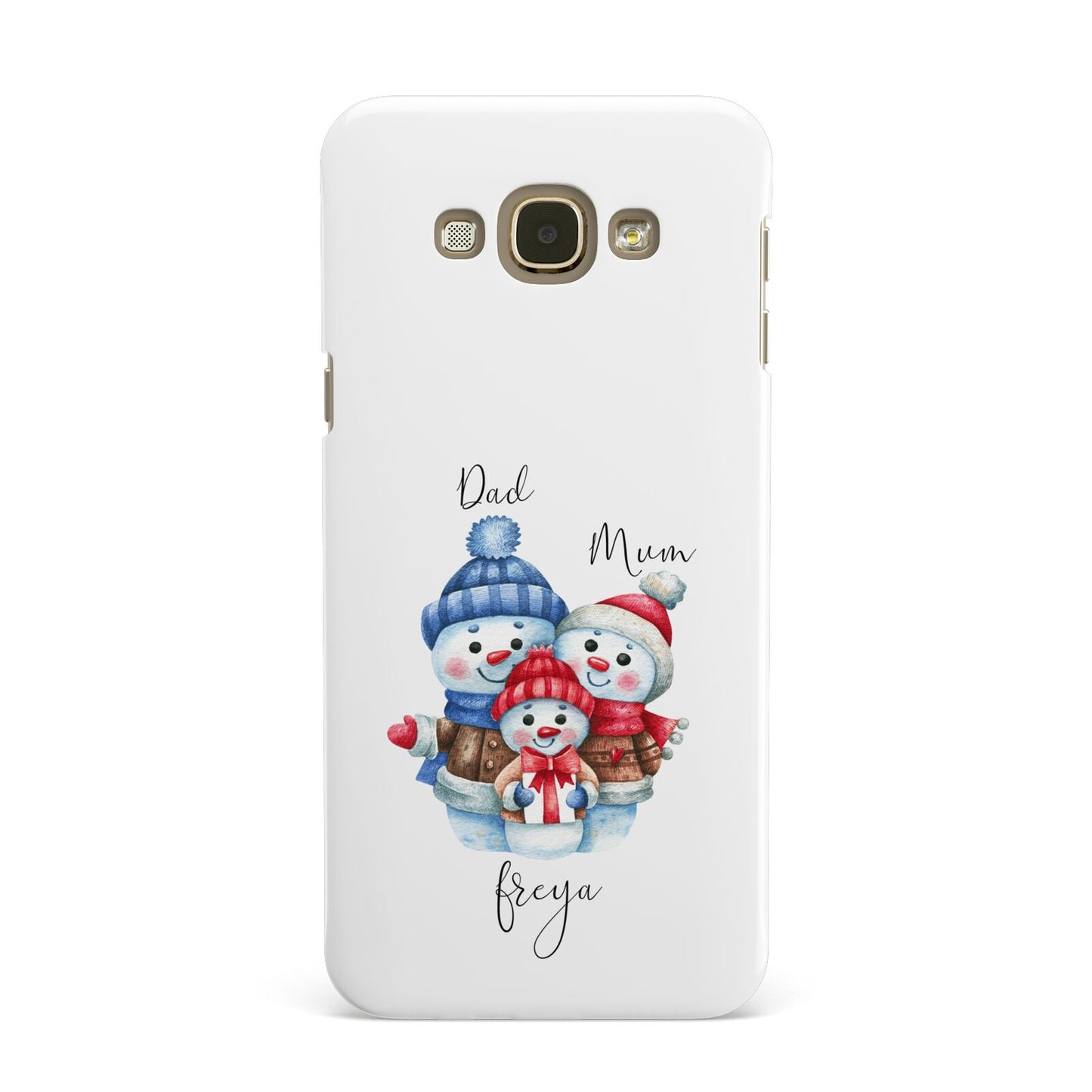 Custom Snowman Family Samsung Galaxy A8 Case