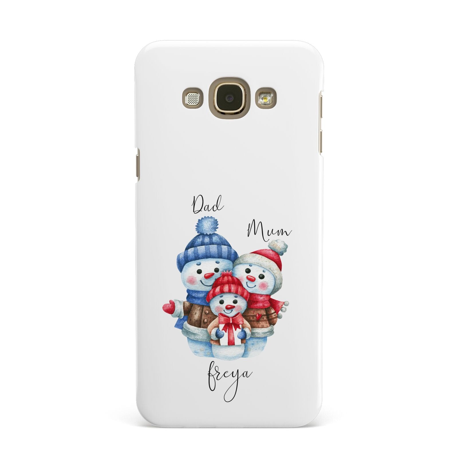 Custom Snowman Family Samsung Galaxy A8 Case