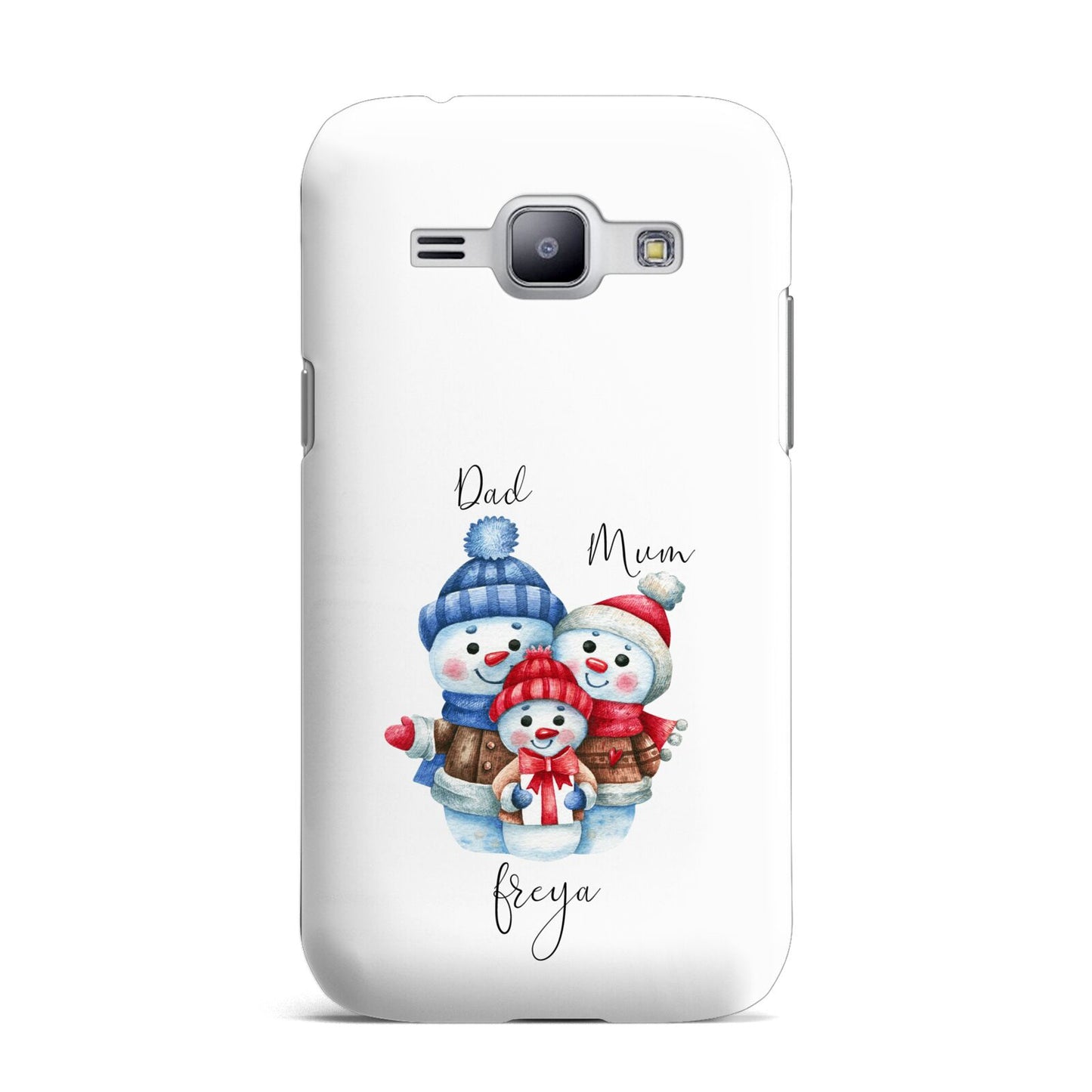 Custom Snowman Family Samsung Galaxy J1 2015 Case