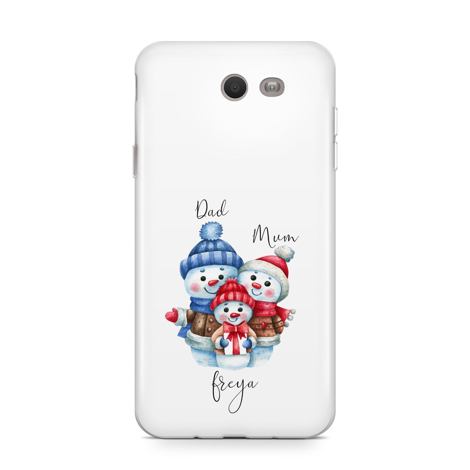 Custom Snowman Family Samsung Galaxy J7 2017 Case