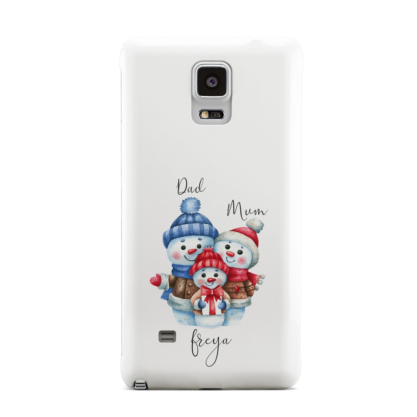 Custom Snowman Family Samsung Galaxy Note 4 Case