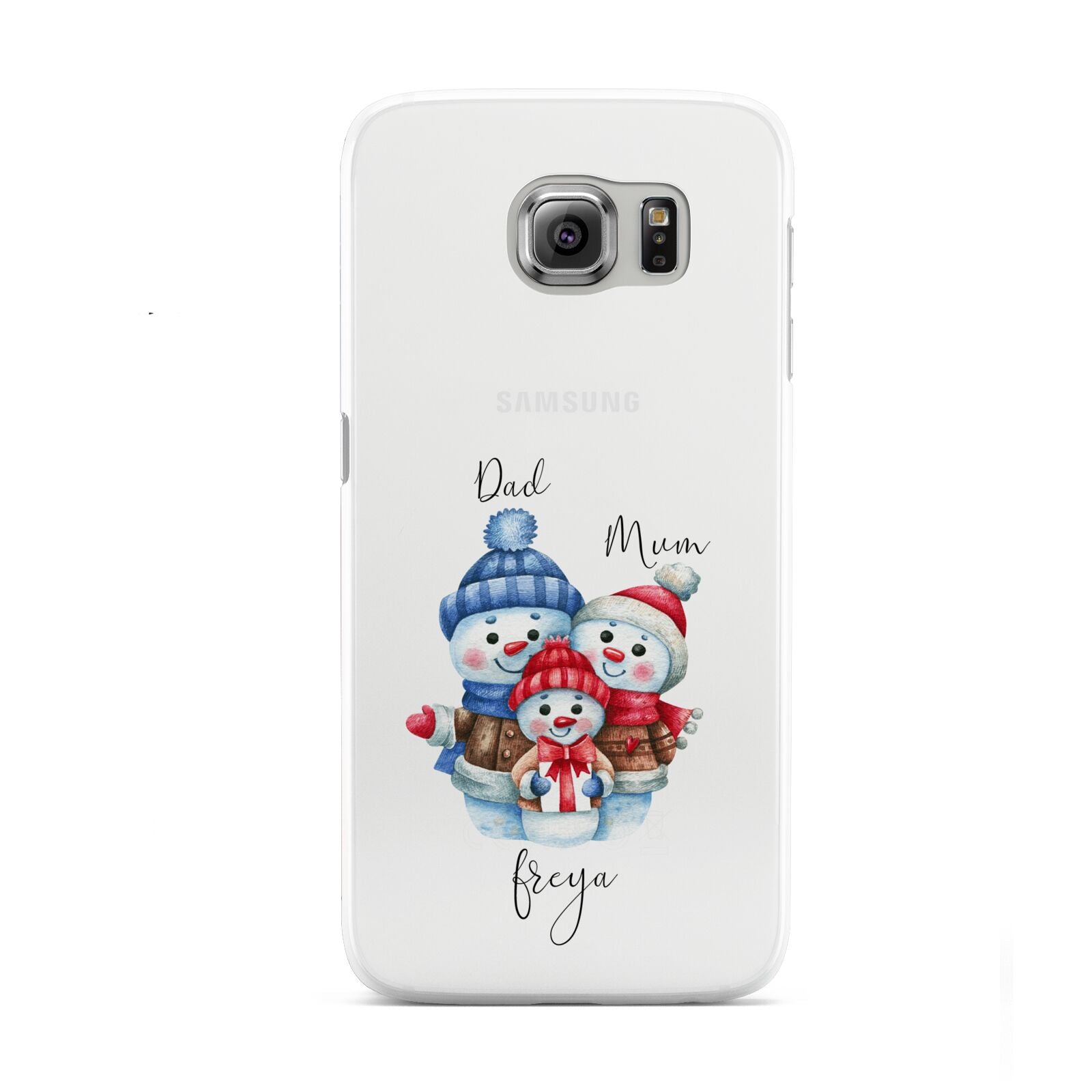 Custom Snowman Family Samsung Galaxy S6 Case