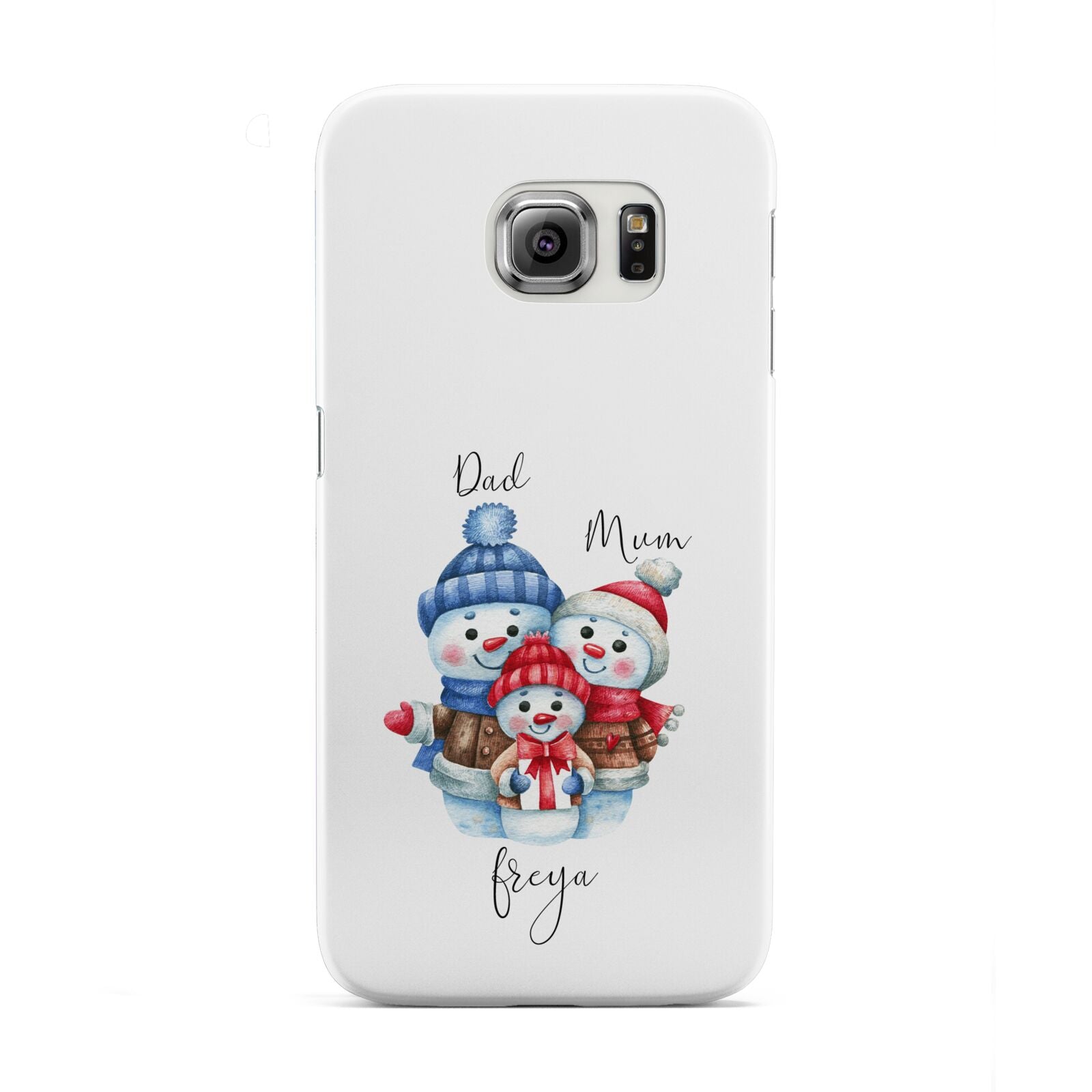 Custom Snowman Family Samsung Galaxy S6 Edge Case