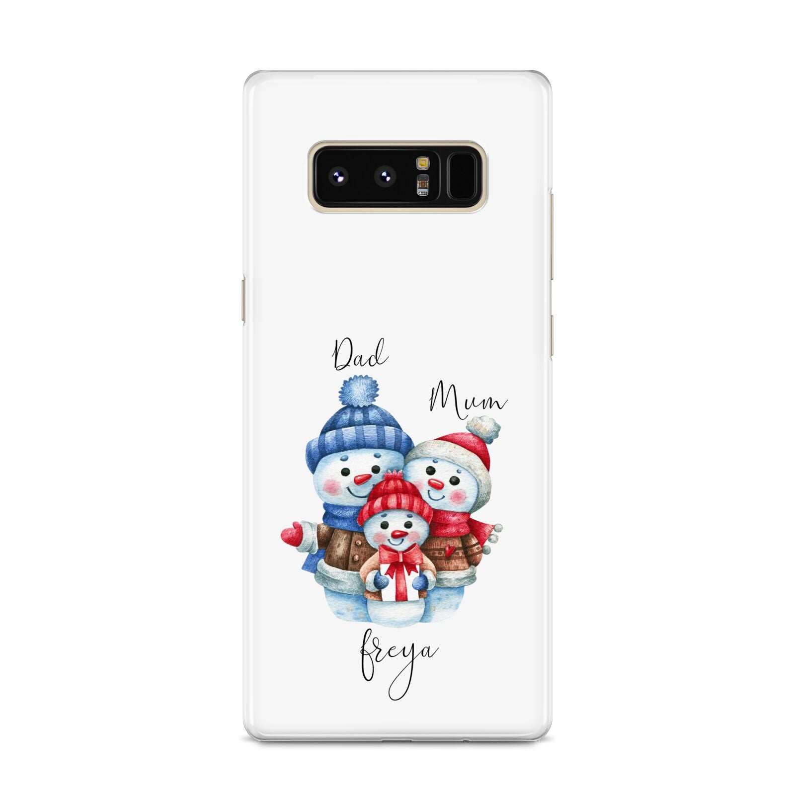 Custom Snowman Family Samsung Galaxy S8 Case