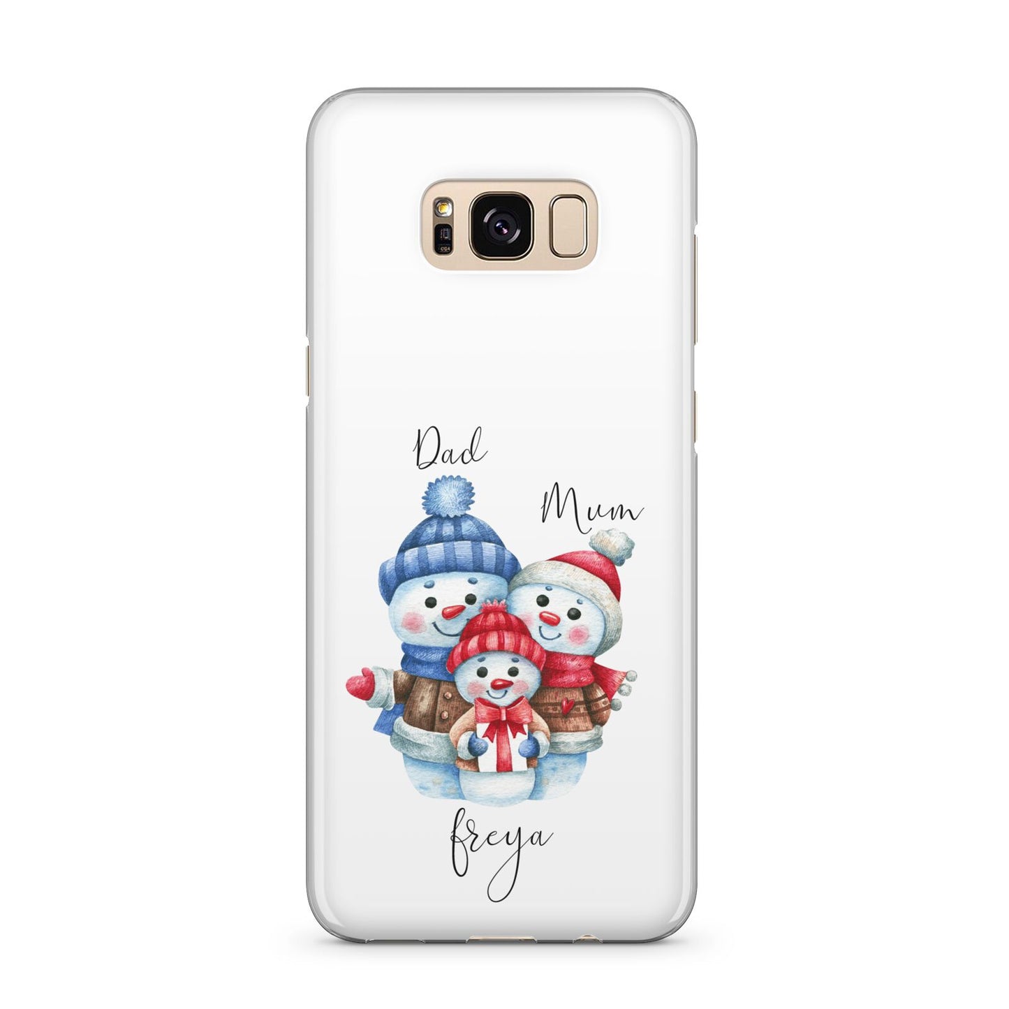 Custom Snowman Family Samsung Galaxy S8 Plus Case