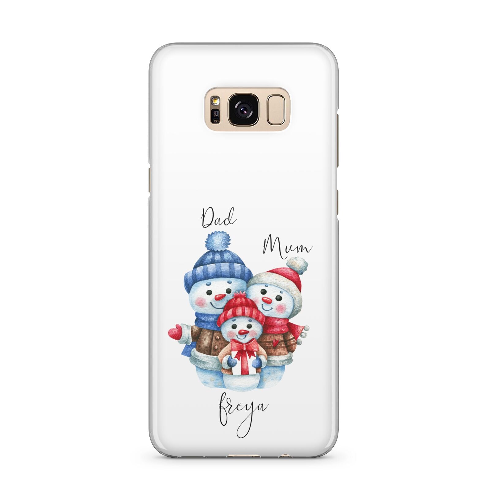 Custom Snowman Family Samsung Galaxy S8 Plus Case