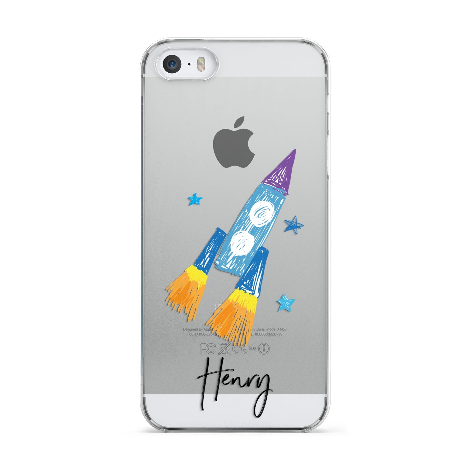 Custom Space Rocket Apple iPhone 5 Case