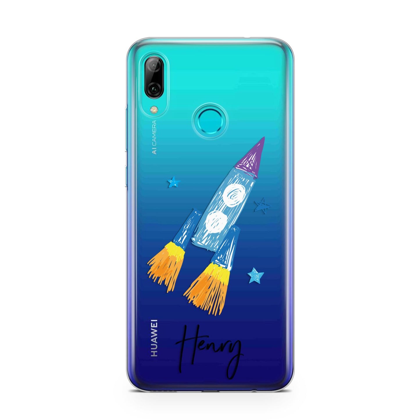 Custom Space Rocket Huawei P Smart 2019 Case