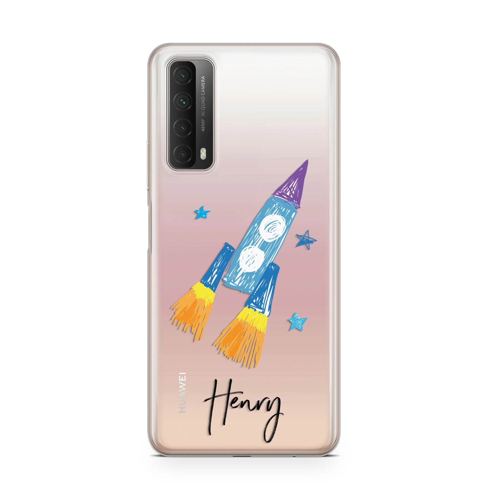 Custom Space Rocket Huawei P Smart 2021