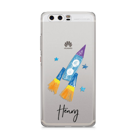 Custom Space Rocket Huawei P10 Phone Case