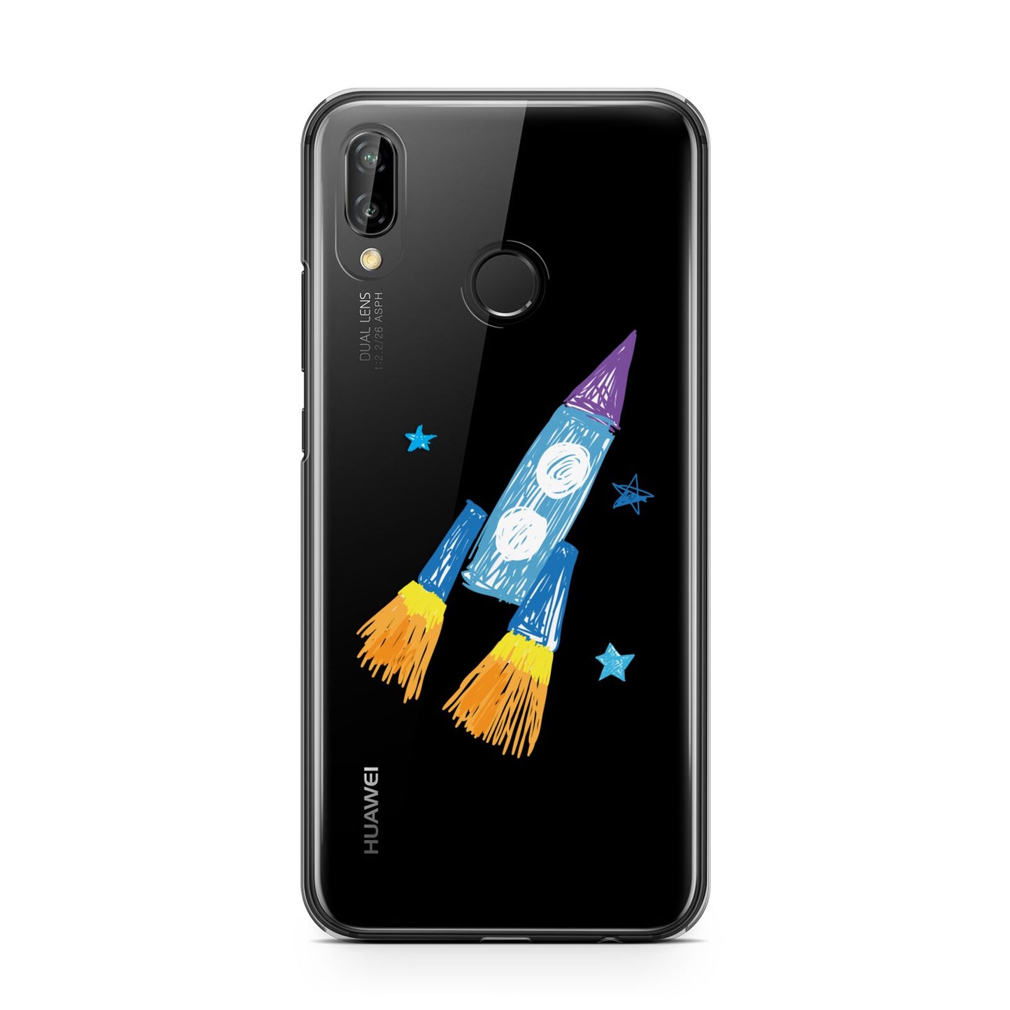 Custom Space Rocket Huawei P20 Lite Phone Case