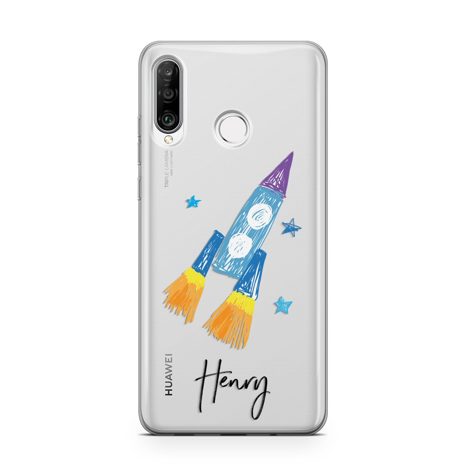 Custom Space Rocket Huawei P30 Lite Phone Case