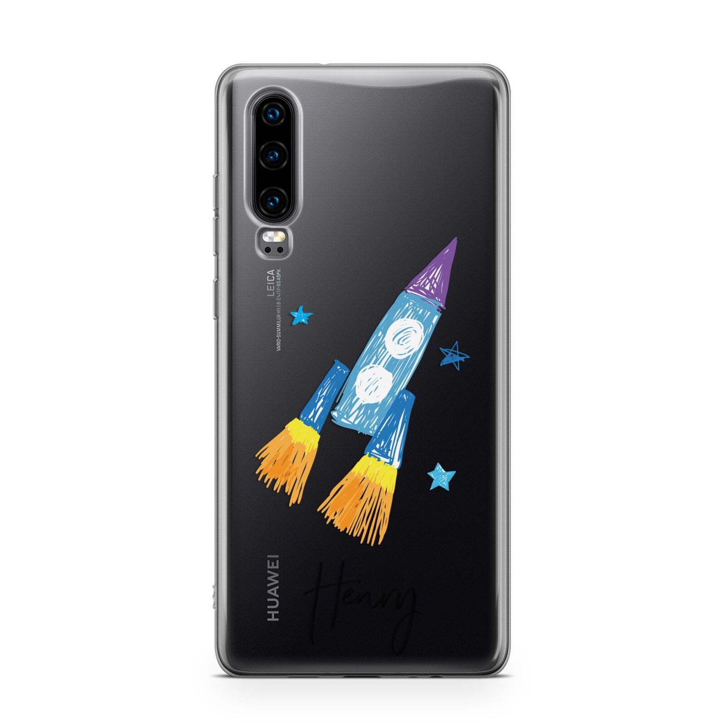 Custom Space Rocket Huawei P30 Phone Case