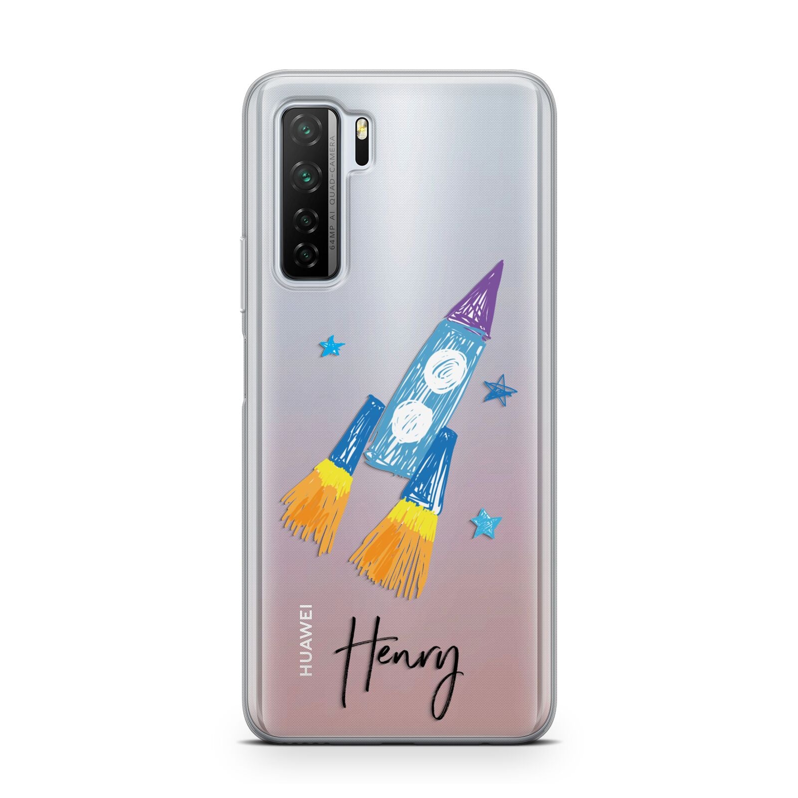 Custom Space Rocket Huawei P40 Lite 5G Phone Case