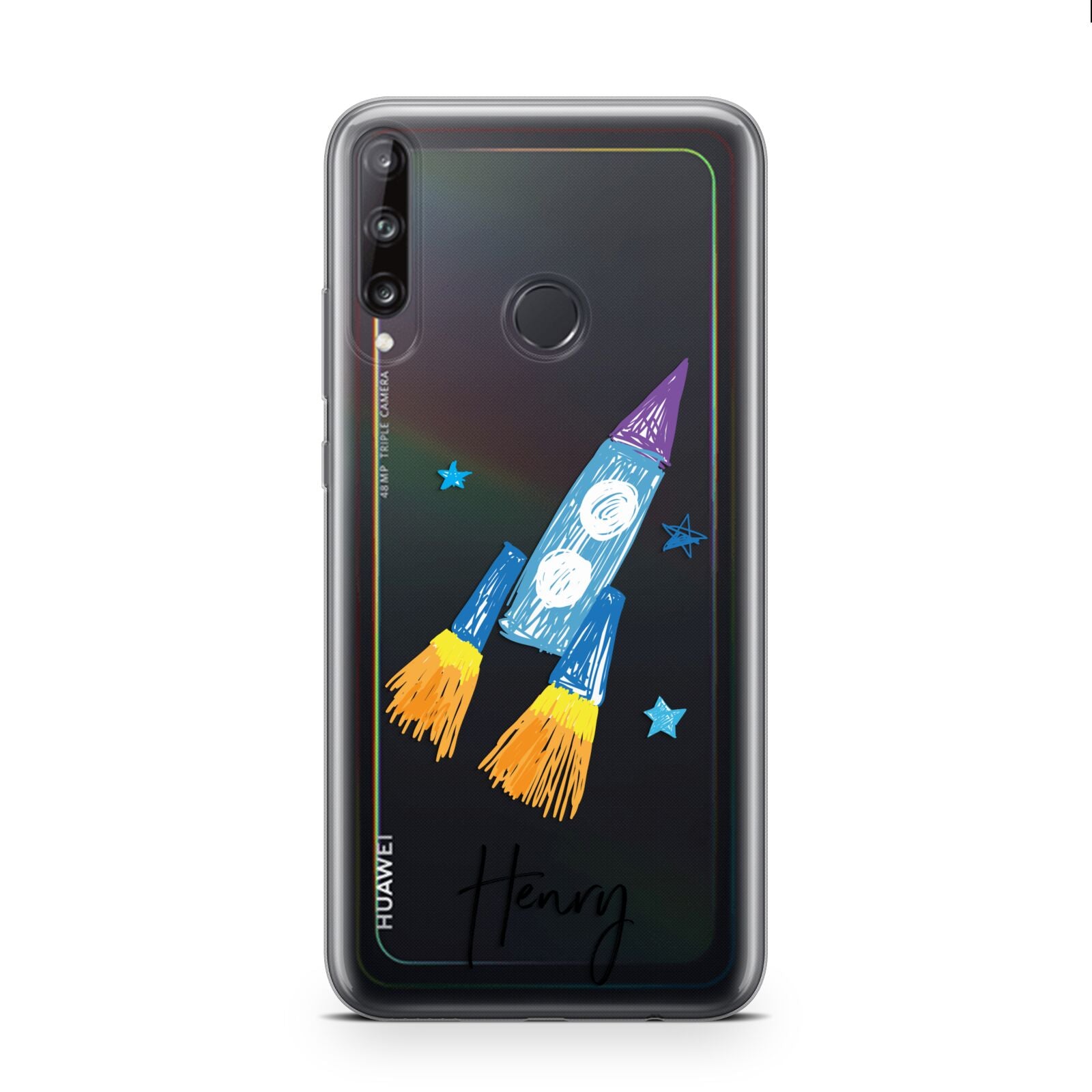 Custom Space Rocket Huawei P40 Lite E Phone Case