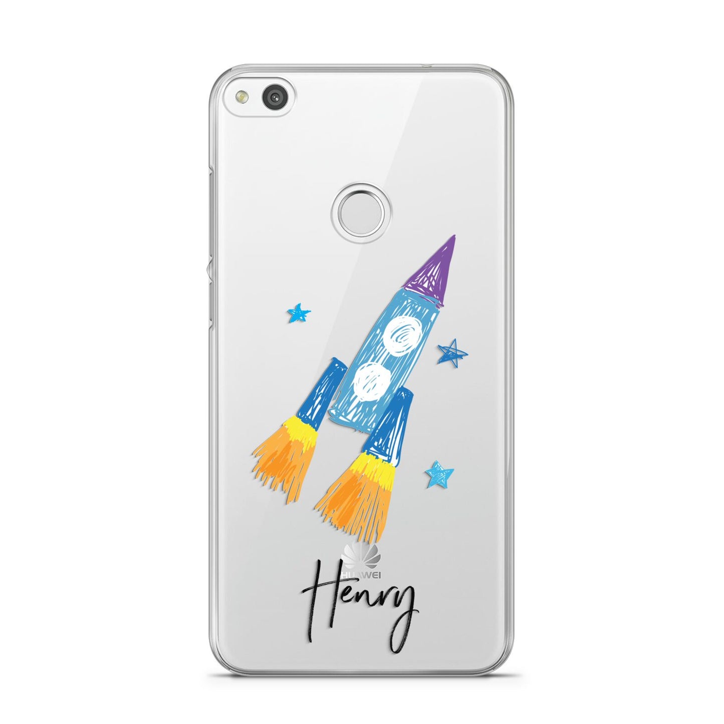 Custom Space Rocket Huawei P8 Lite Case