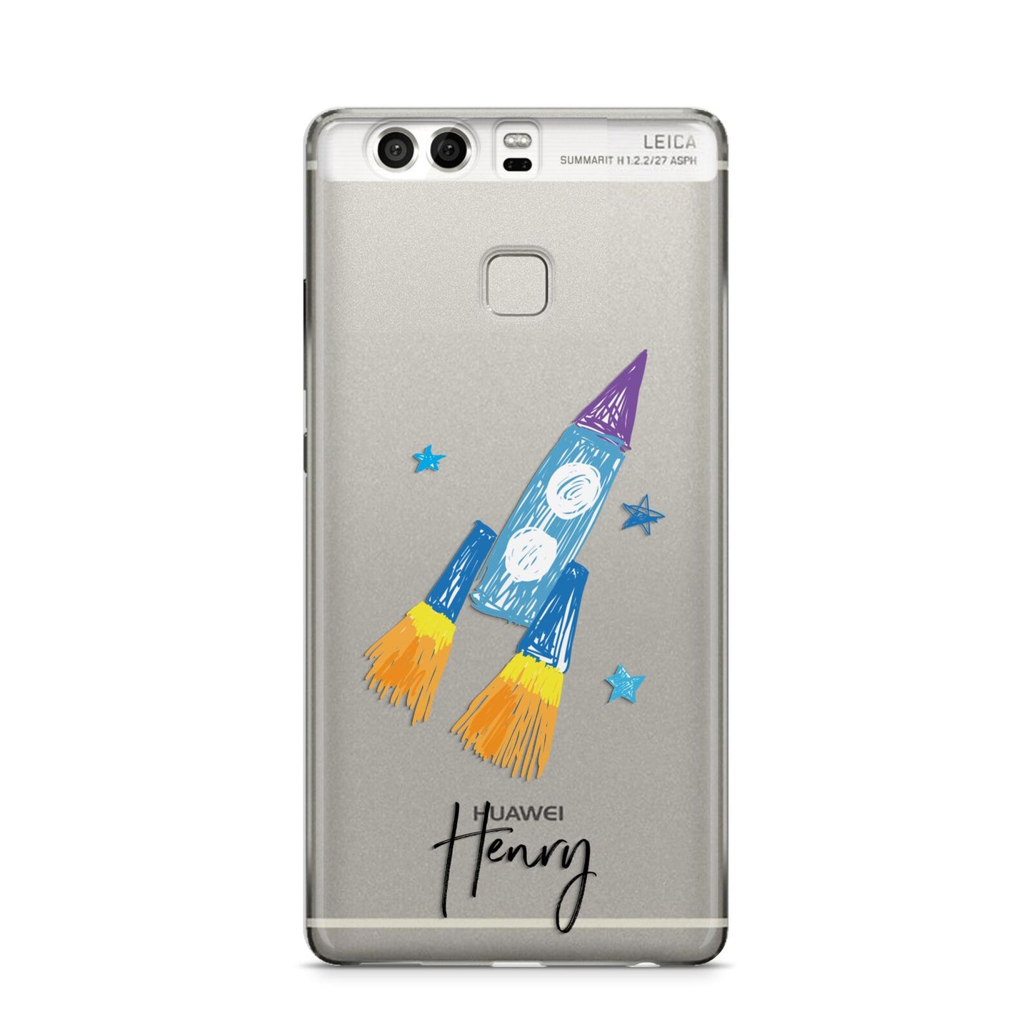 Custom Space Rocket Huawei P9 Case