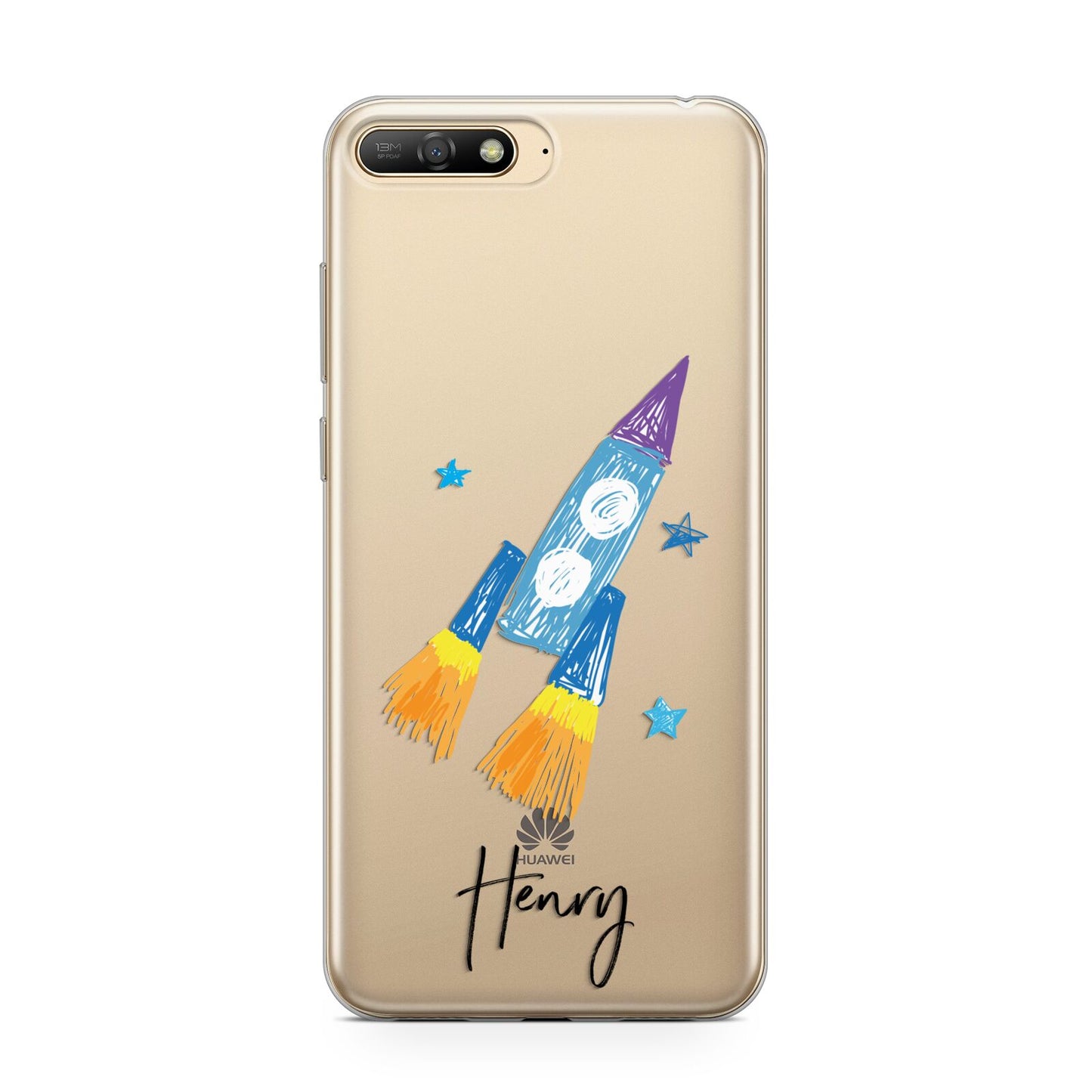 Custom Space Rocket Huawei Y6 2018