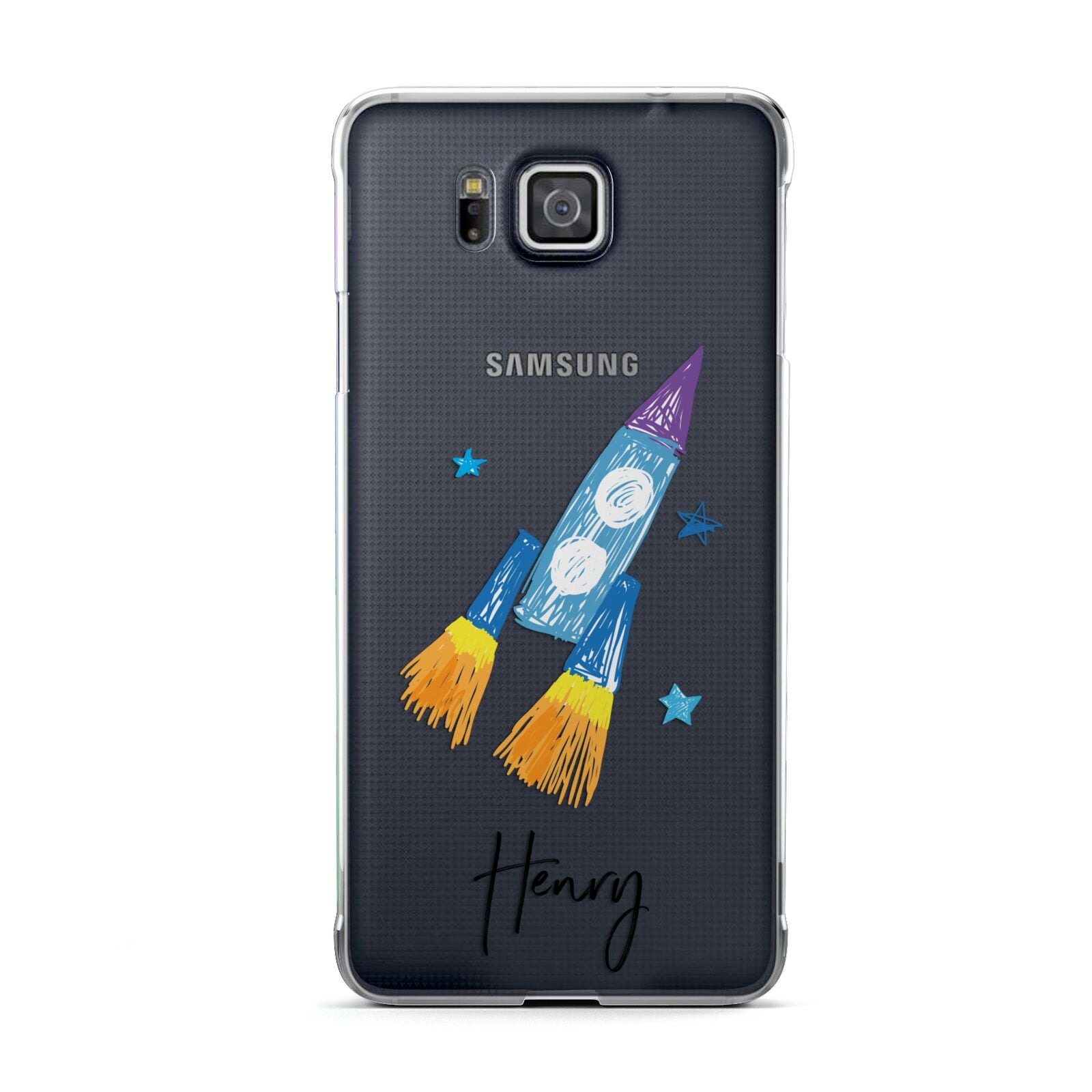 Custom Space Rocket Samsung Galaxy Alpha Case