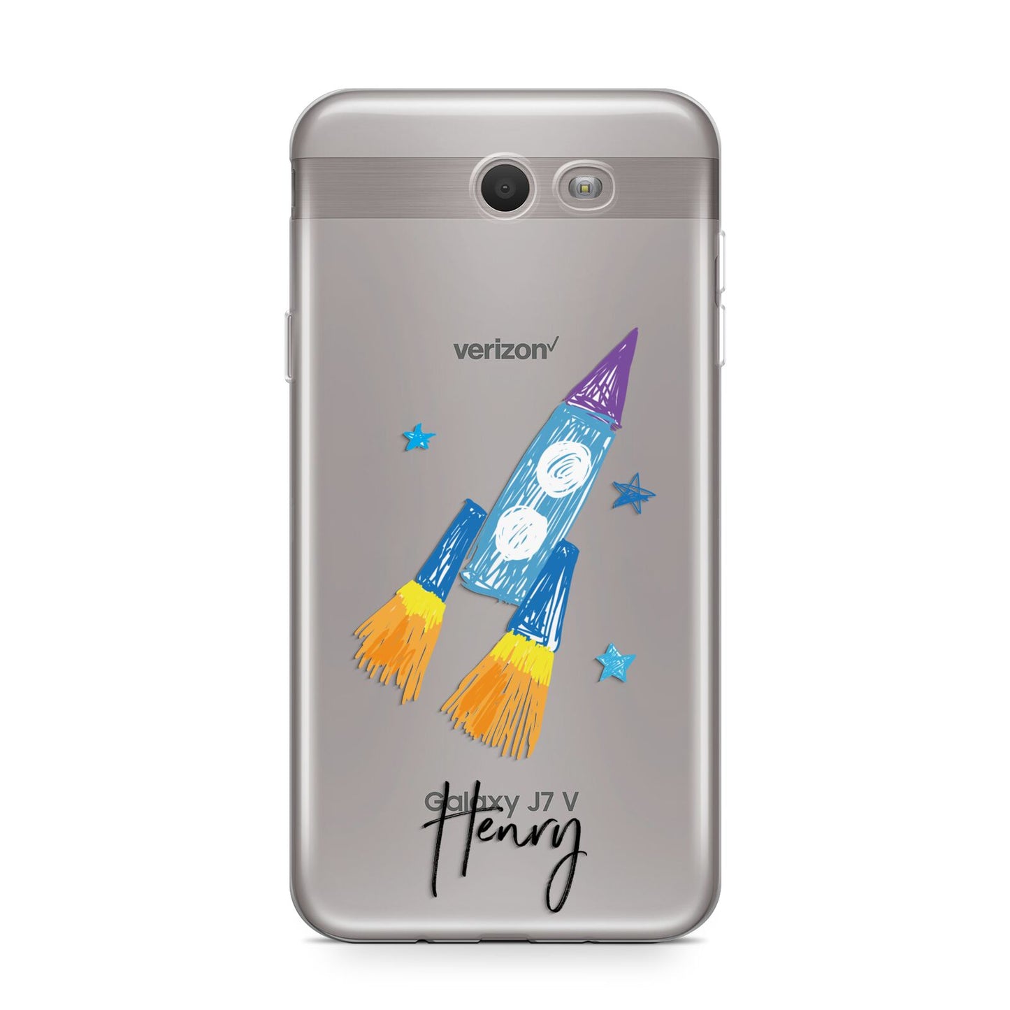 Custom Space Rocket Samsung Galaxy J7 2017 Case