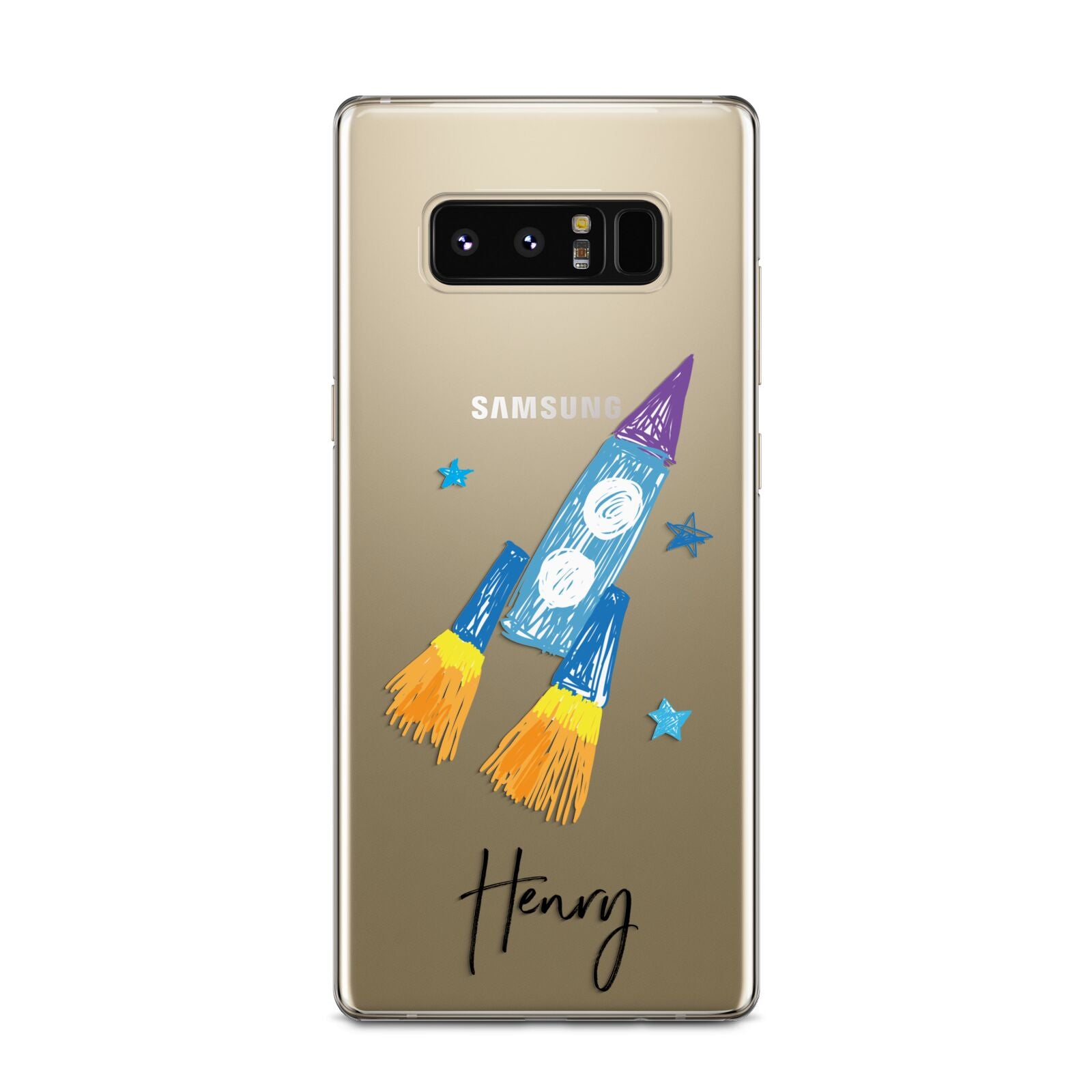 Custom Space Rocket Samsung Galaxy Note 8 Case