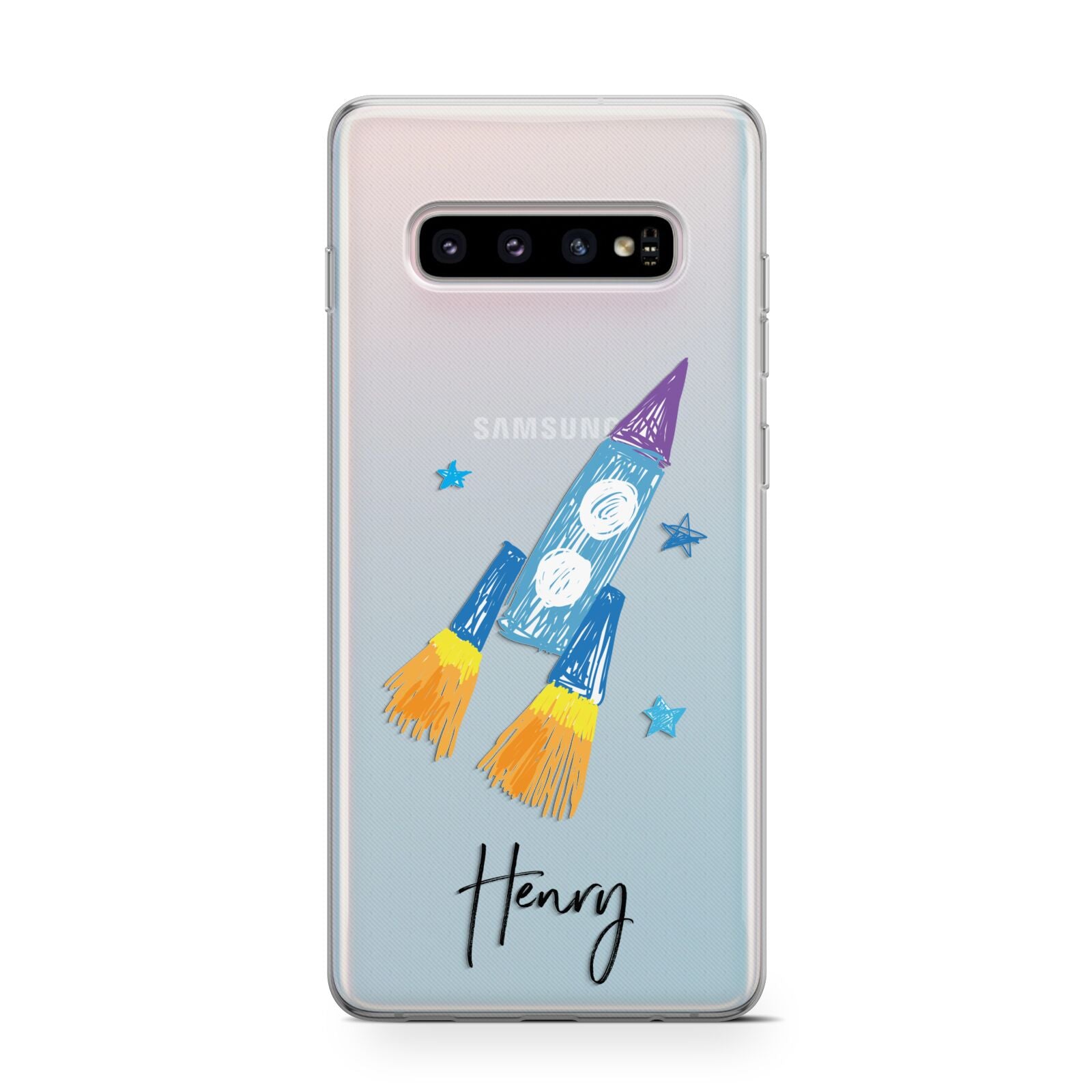 Custom Space Rocket Samsung Galaxy S10 Case