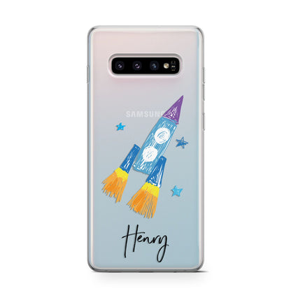 Custom Space Rocket Samsung Galaxy S10 Case