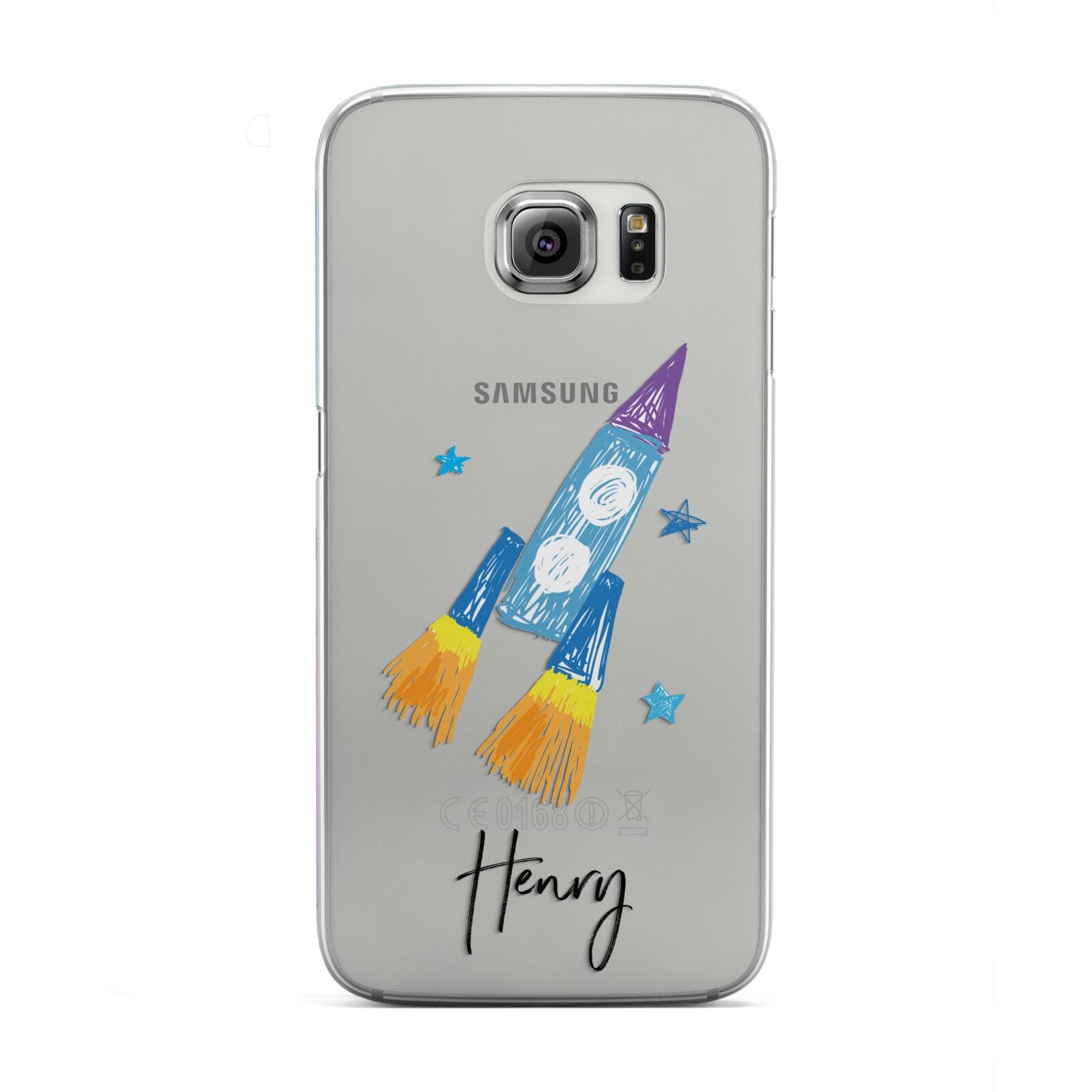 Custom Space Rocket Samsung Galaxy S6 Edge Case