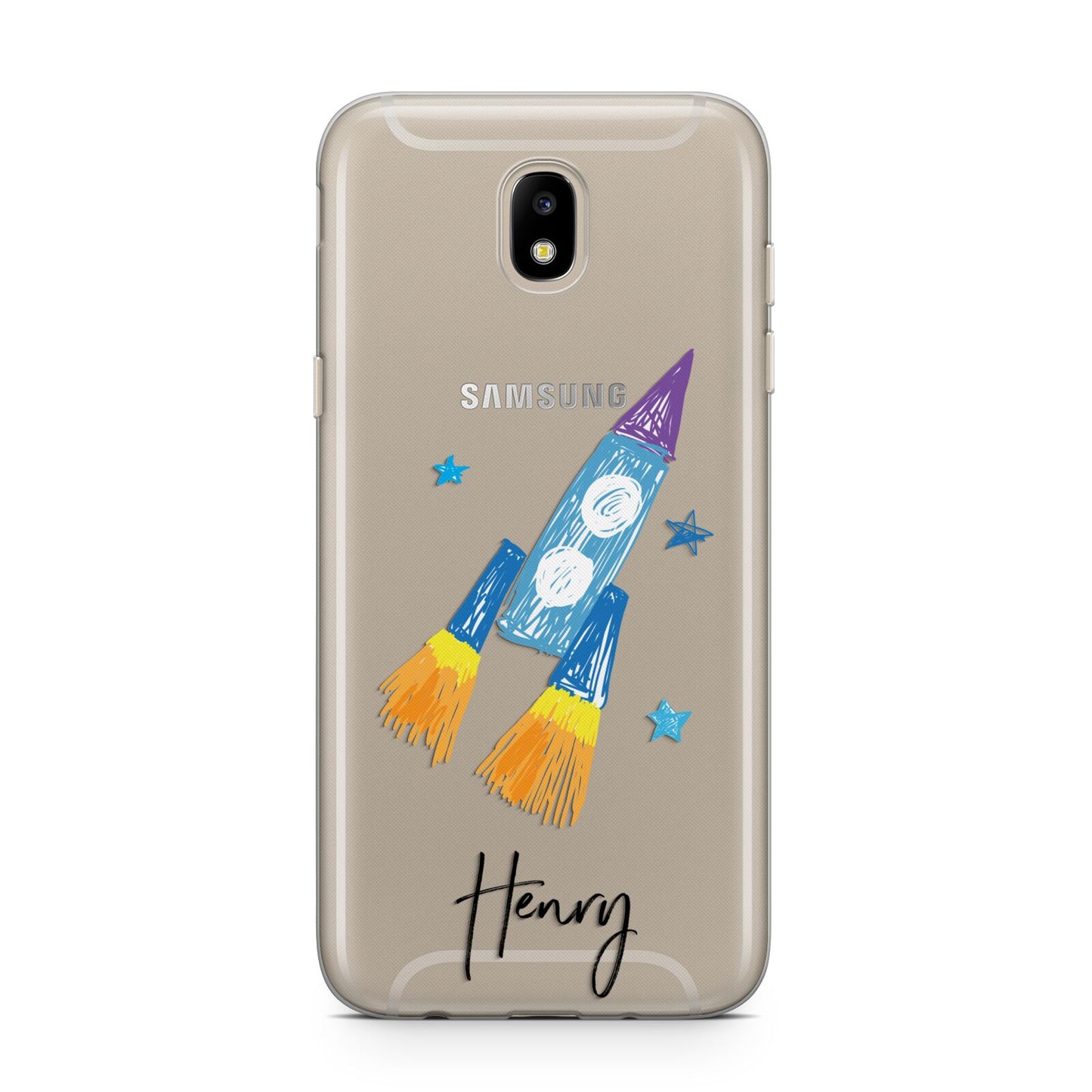 Custom Space Rocket Samsung J5 2017 Case