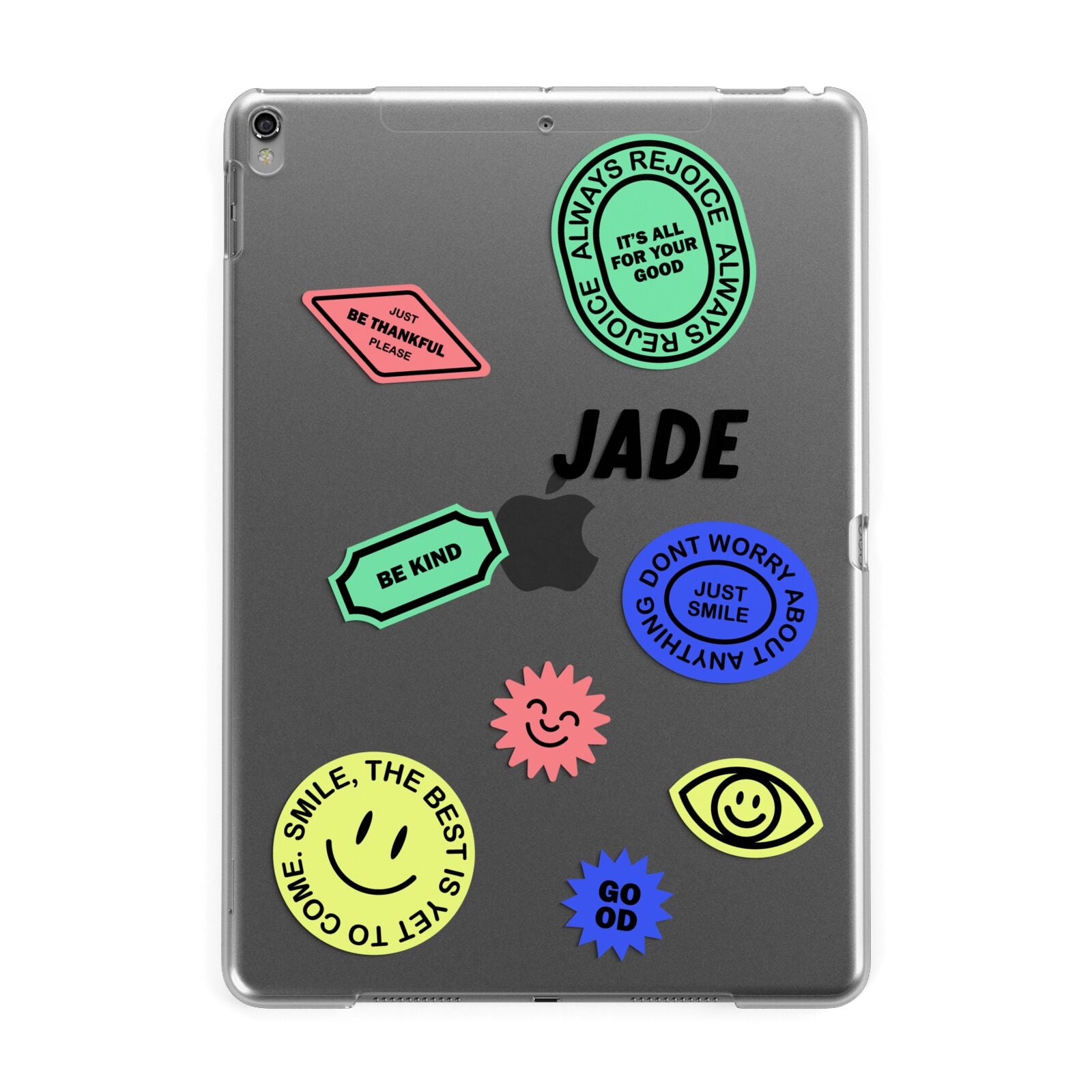 Custom Stickers Apple iPad Grey Case