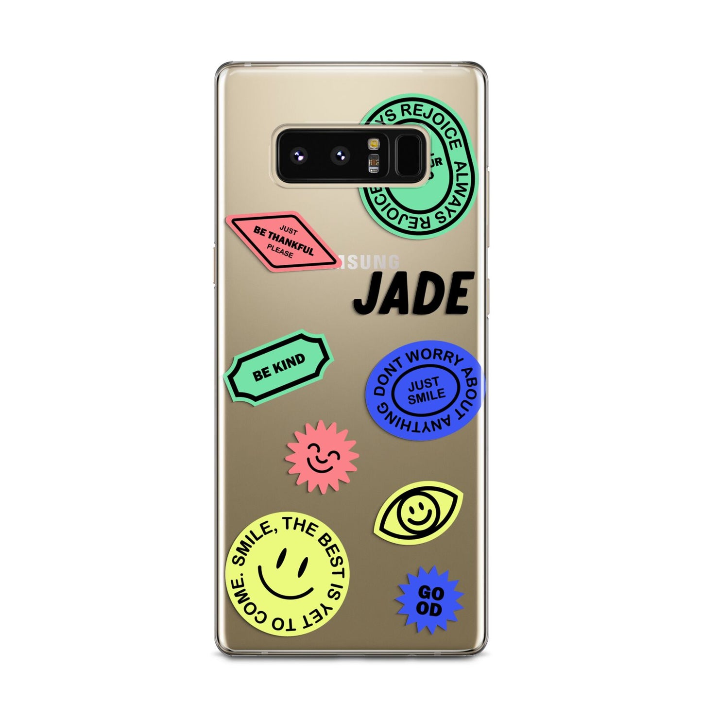 Custom Stickers Samsung Galaxy Note 8 Case