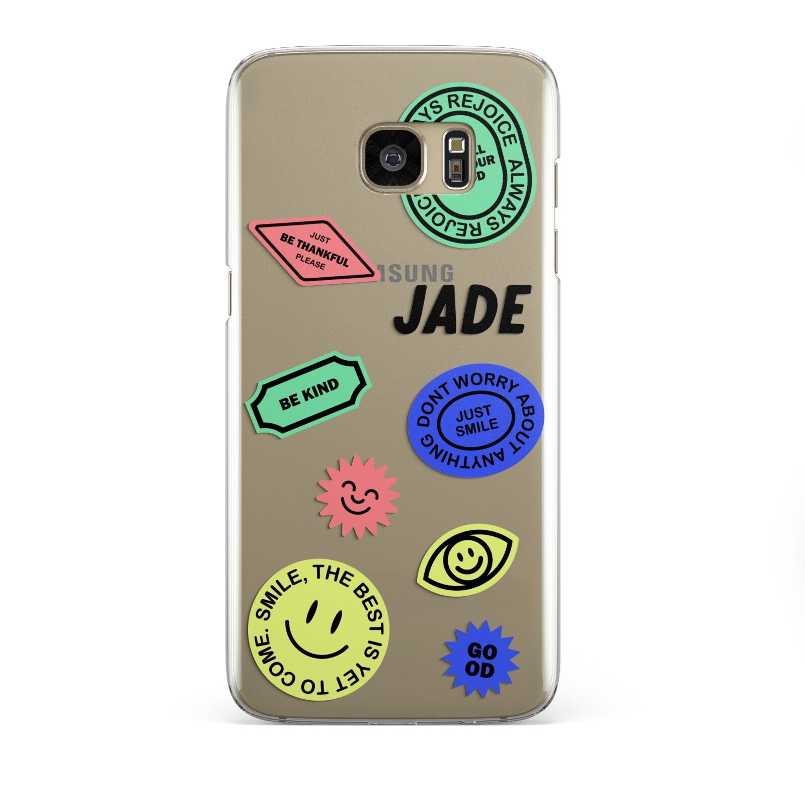 Custom Stickers Samsung Galaxy S7 Edge Case