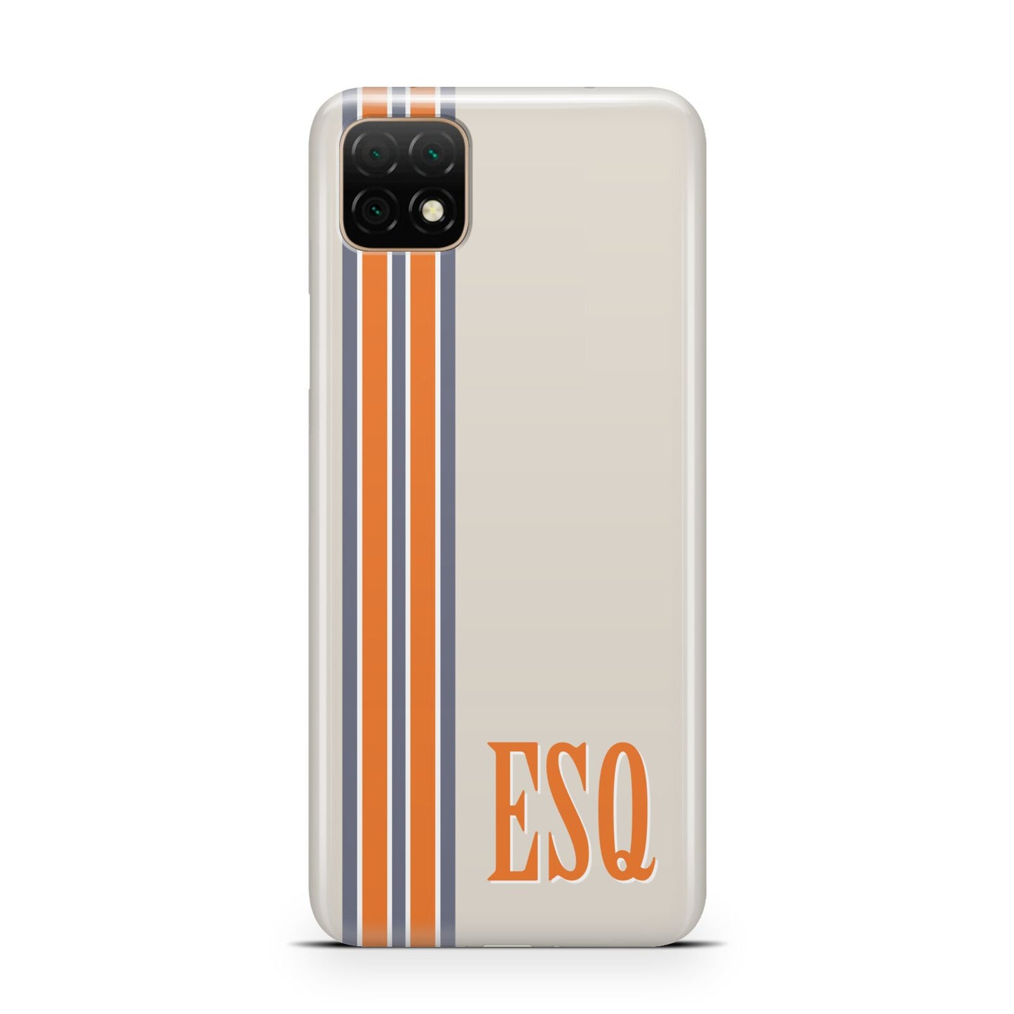 Custom Striped Initials Huawei Enjoy 20 Phone Case