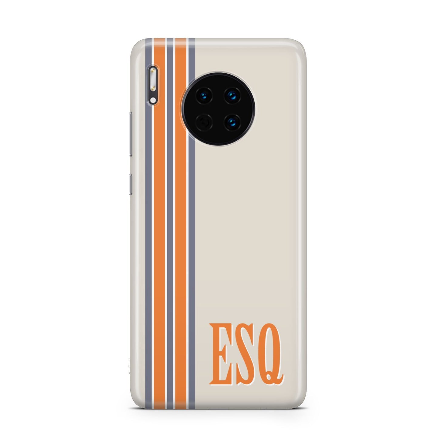 Custom Striped Initials Huawei Mate 30