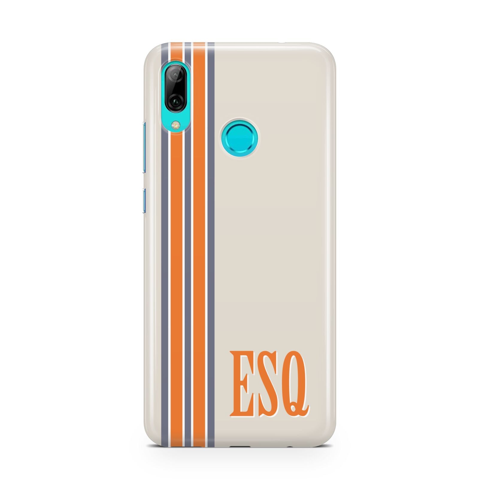 Custom Striped Initials Huawei P Smart 2019 Case