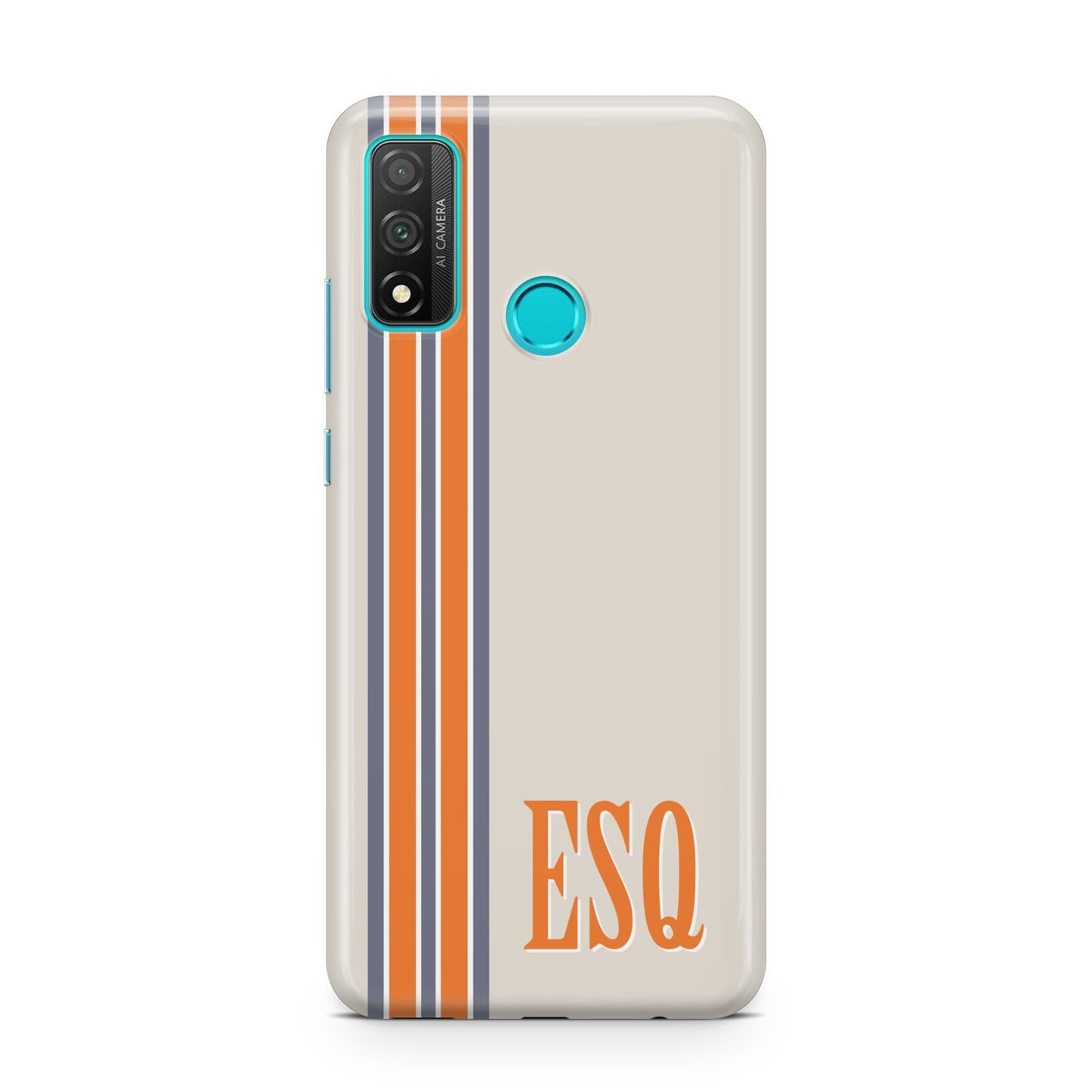 Custom Striped Initials Huawei P Smart 2020