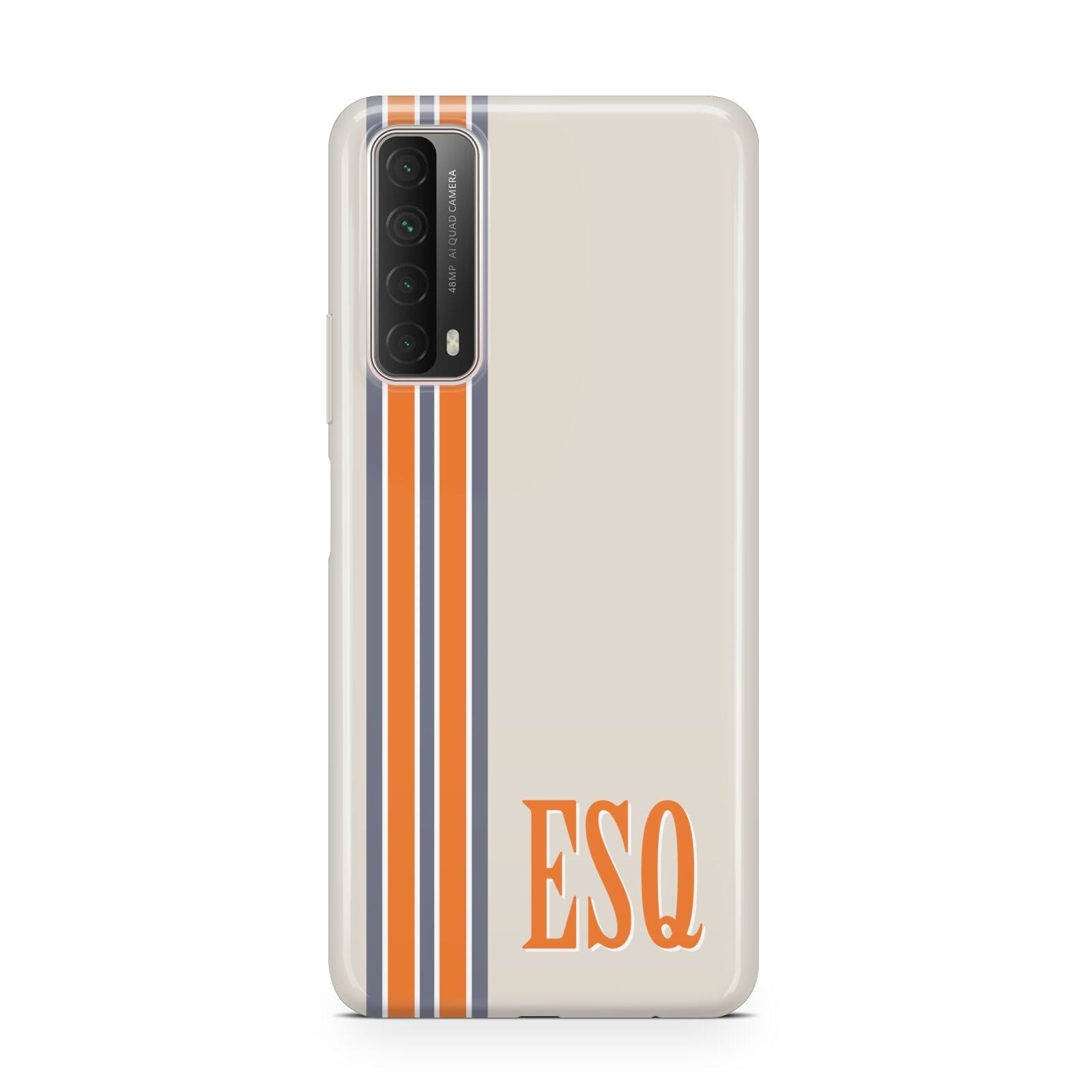 Custom Striped Initials Huawei P Smart 2021