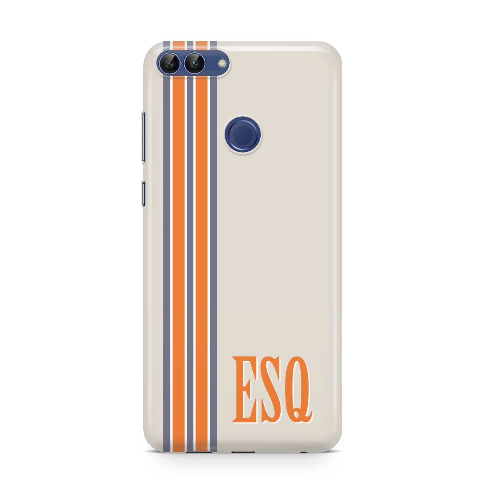 Custom Striped Initials Huawei P Smart Case